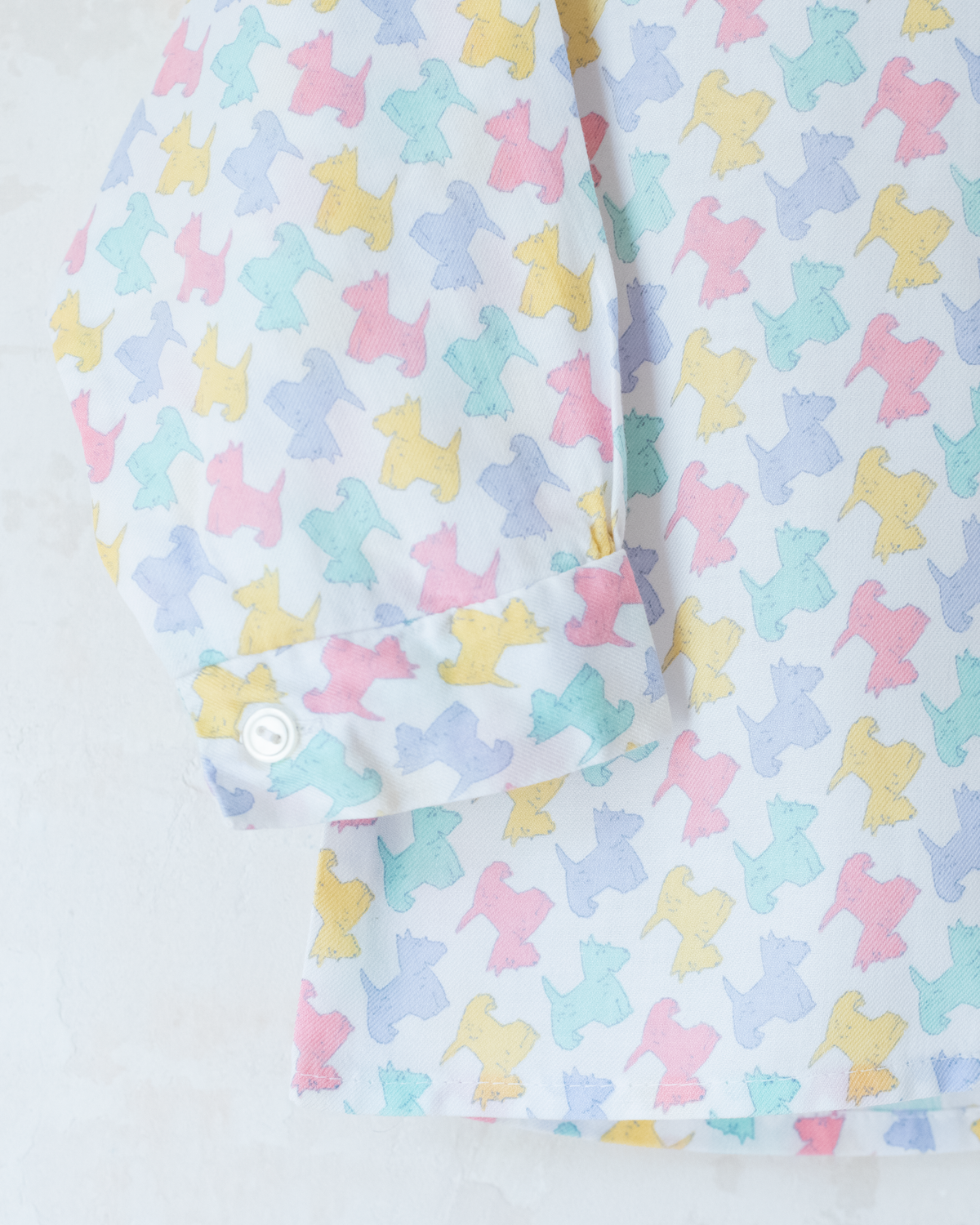 Button-down shirt with colorful schnauzers | 2-3 years