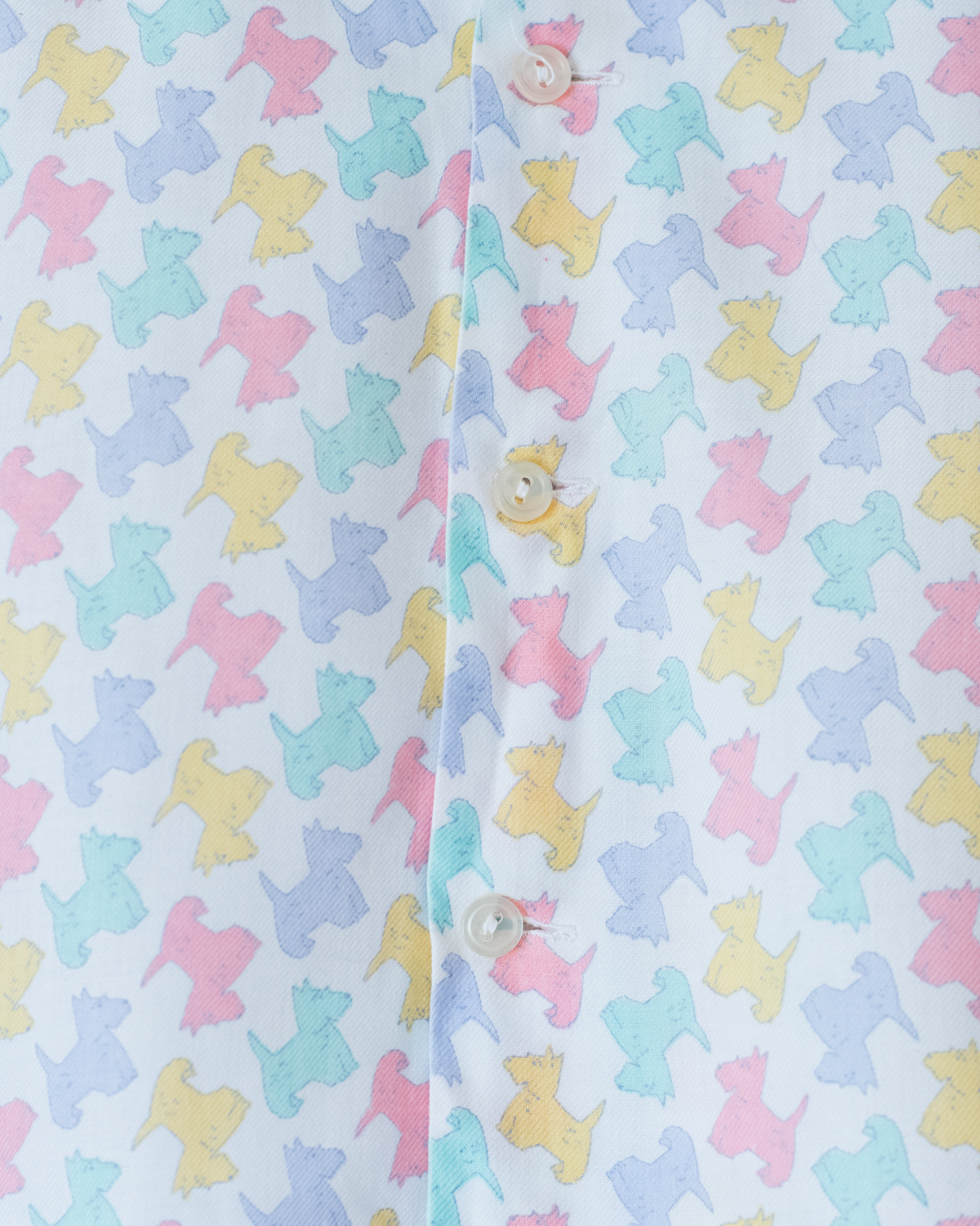 Button-down shirt with colorful schnauzers | 2-3 years