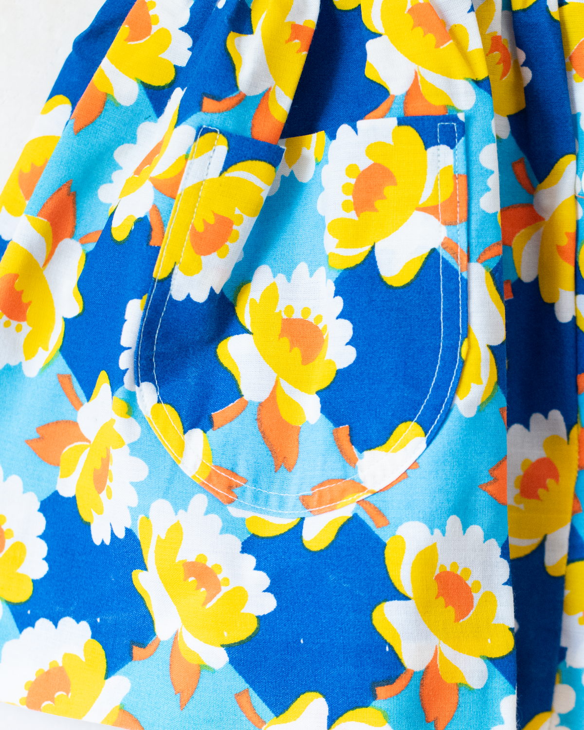 Floral dress from the seventies | French deadstock | 12-18 months