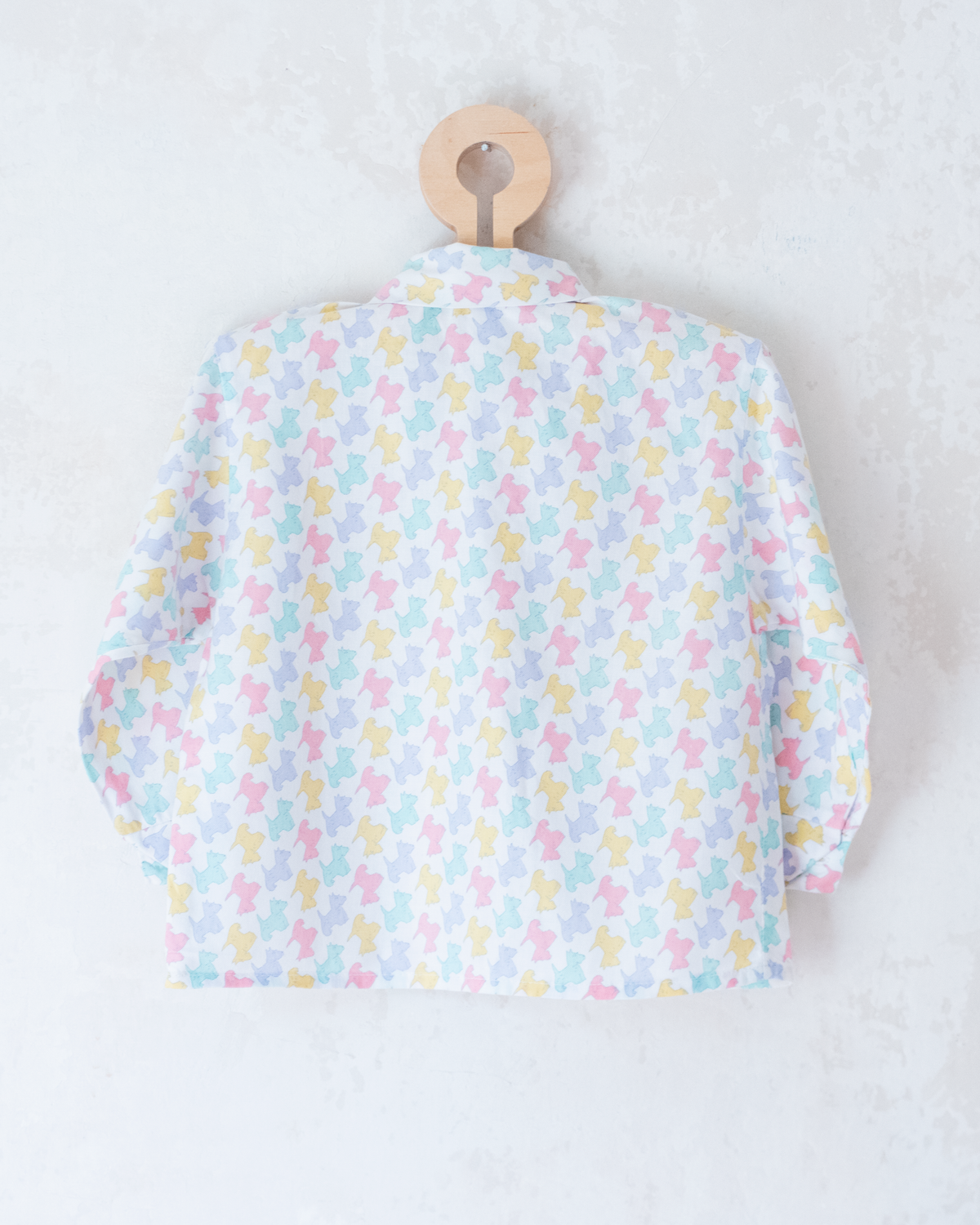 Button-down shirt with colorful schnauzers | 2-3 years