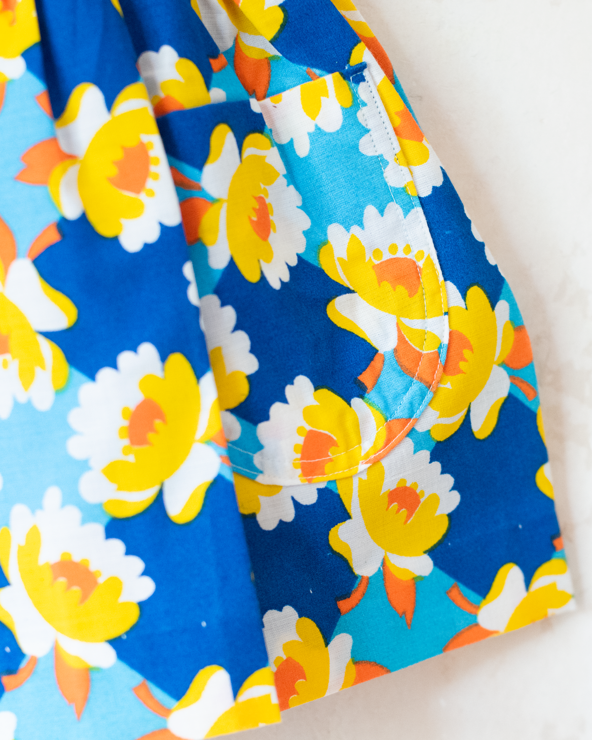 Floral dress from the seventies | French deadstock | 12-18 months