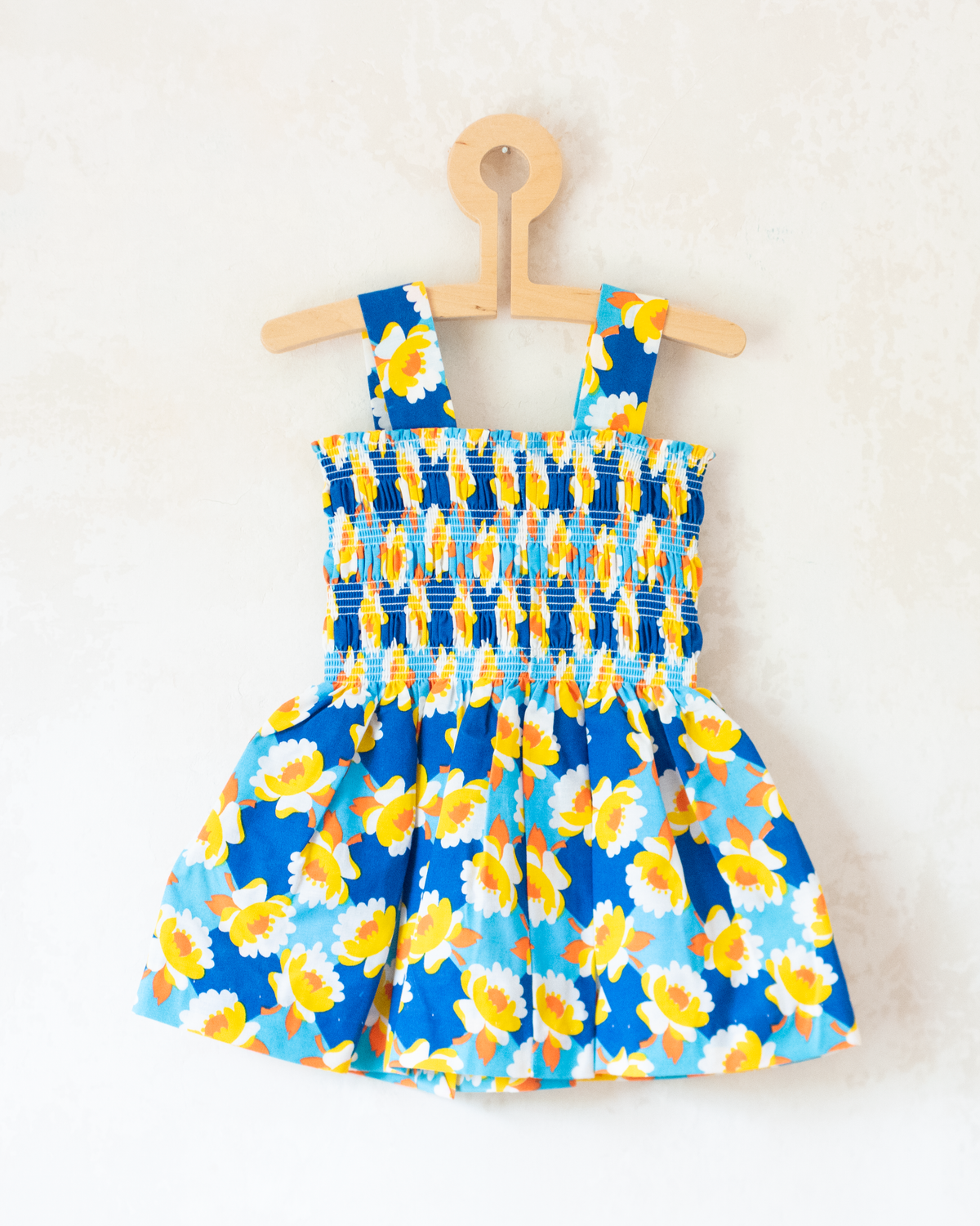 Floral dress from the seventies | French deadstock | 12-18 months