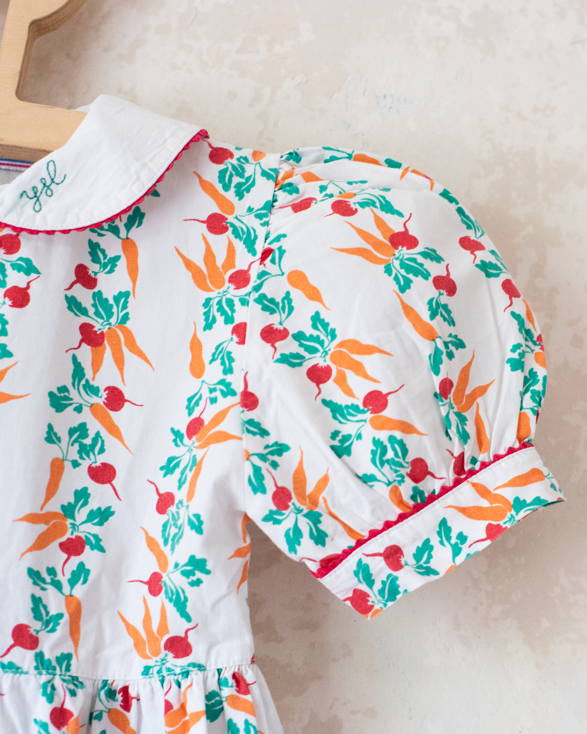 Yves Saint Laurent radish and carrot dress | 3-4 years