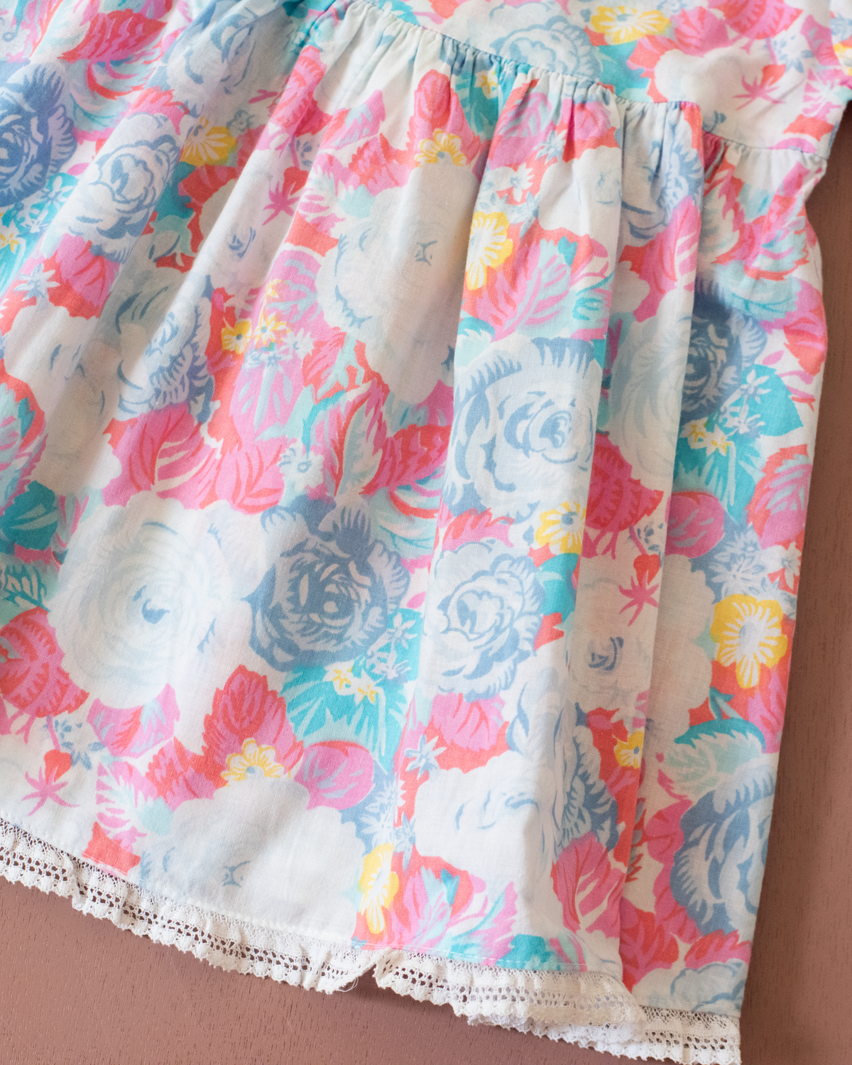 Floral 80s dress | 18-24 months