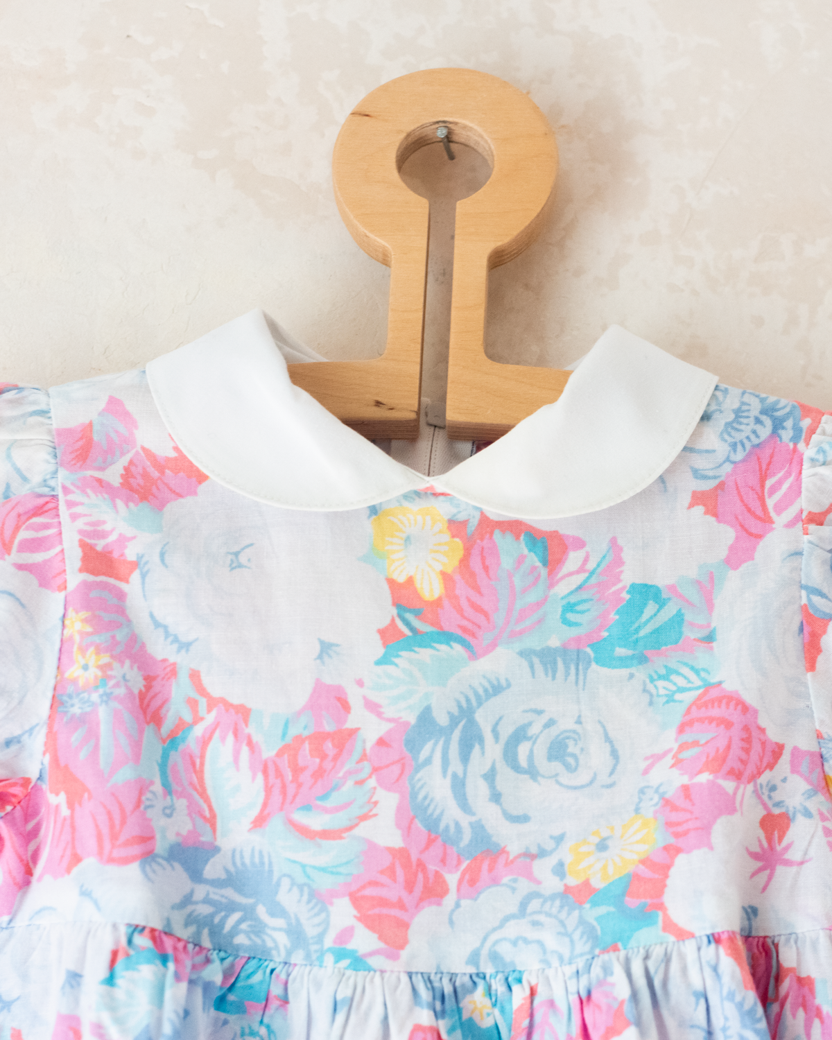 Floral 80s dress | 18-24 months