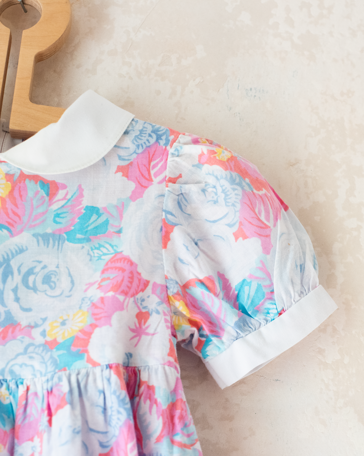 Floral 80s dress | 18-24 months
