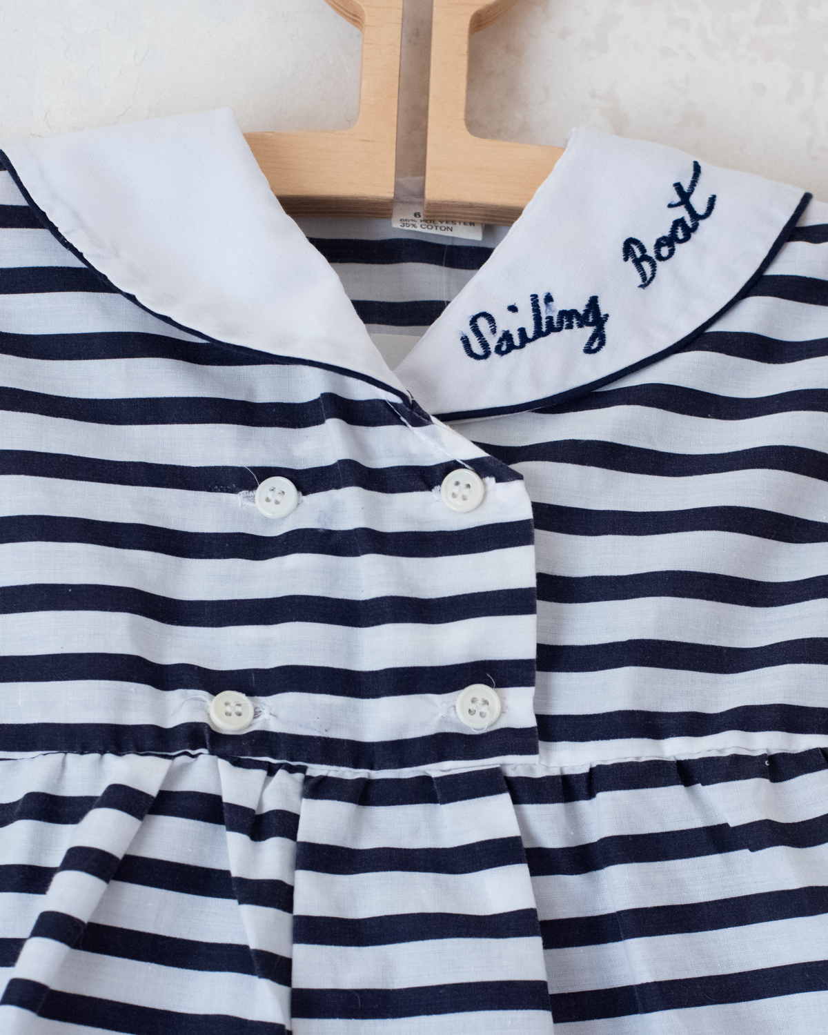 Striped sailor overalls | 6-9 months 