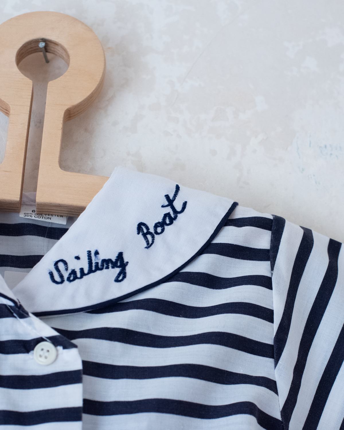 Striped sailor overalls | 6-9 months 