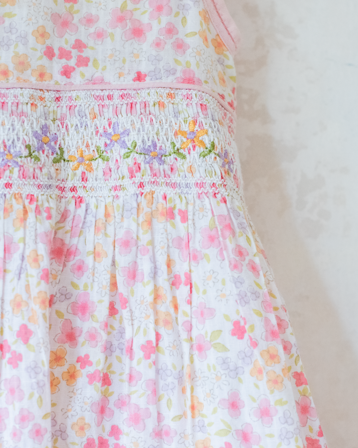 Floral dress with flower embroidery | 6-7 years