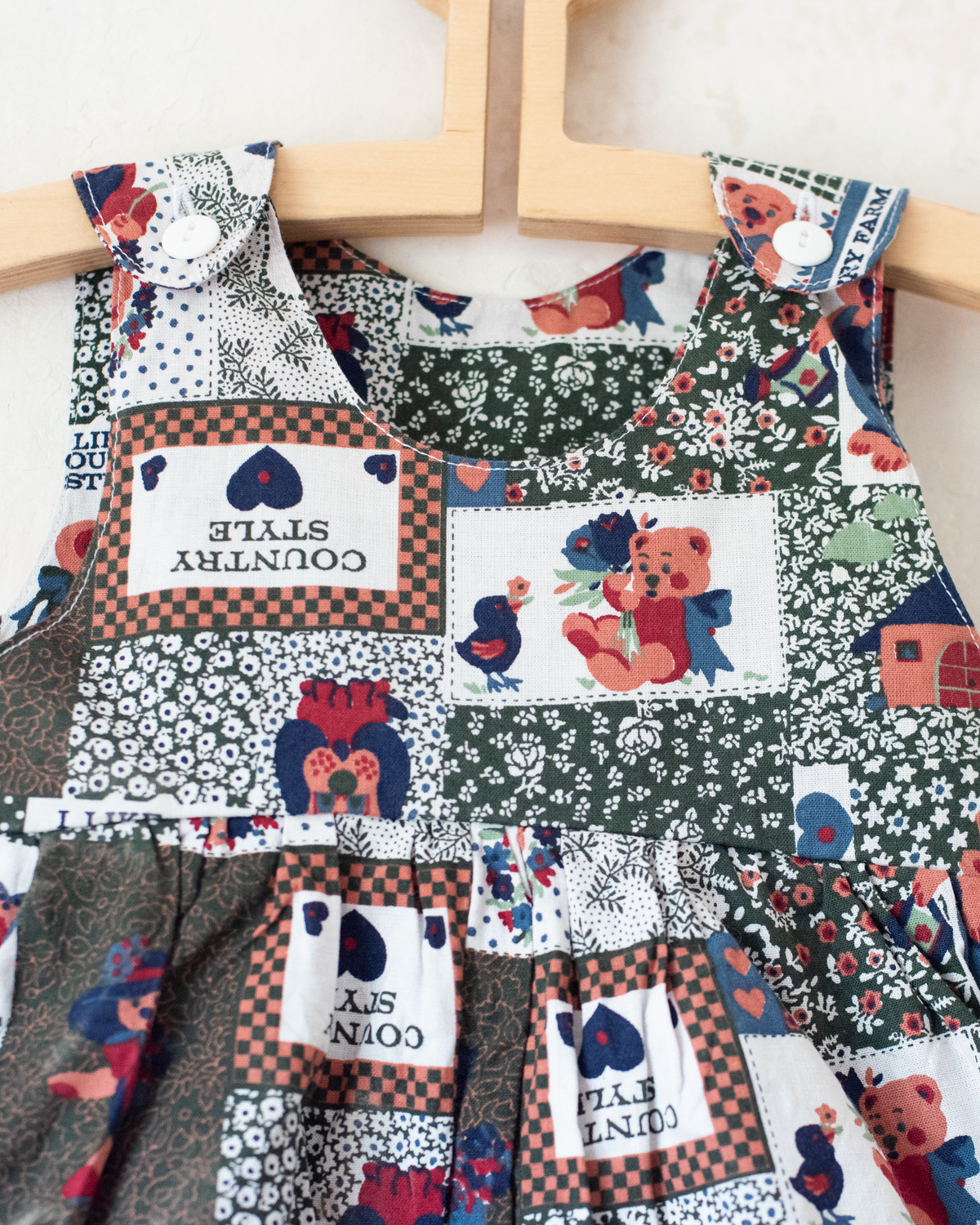 Nostalgic animal-themed romper | 3-6 months