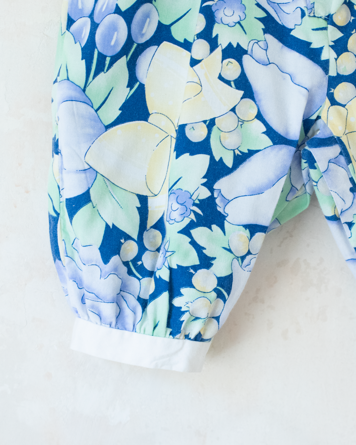 Overalls with fruit and bow tie print | 6-9 months