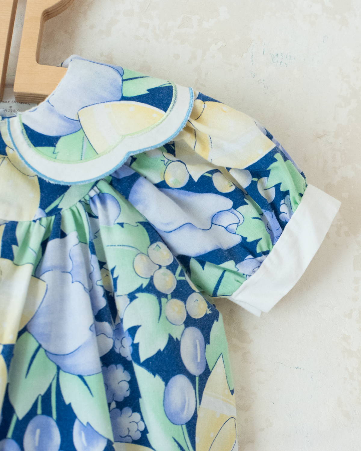 Overalls with fruit and bow tie print | 6-9 months