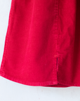 שמלת קורדרוי אדומה עם כלבים דלמטיים | 4-5 שנים