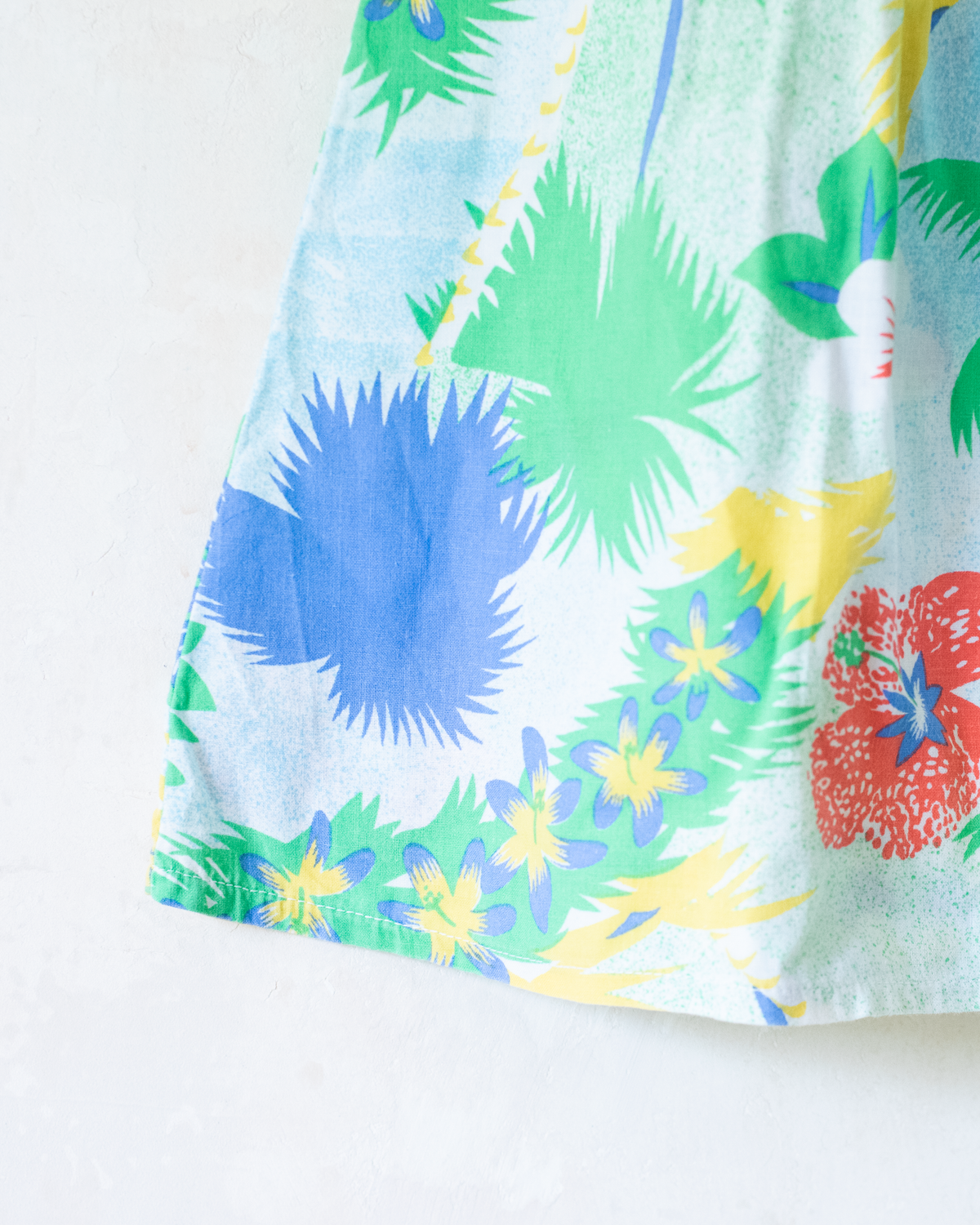 Tropical dress with thin tie straps | 12-18 months
