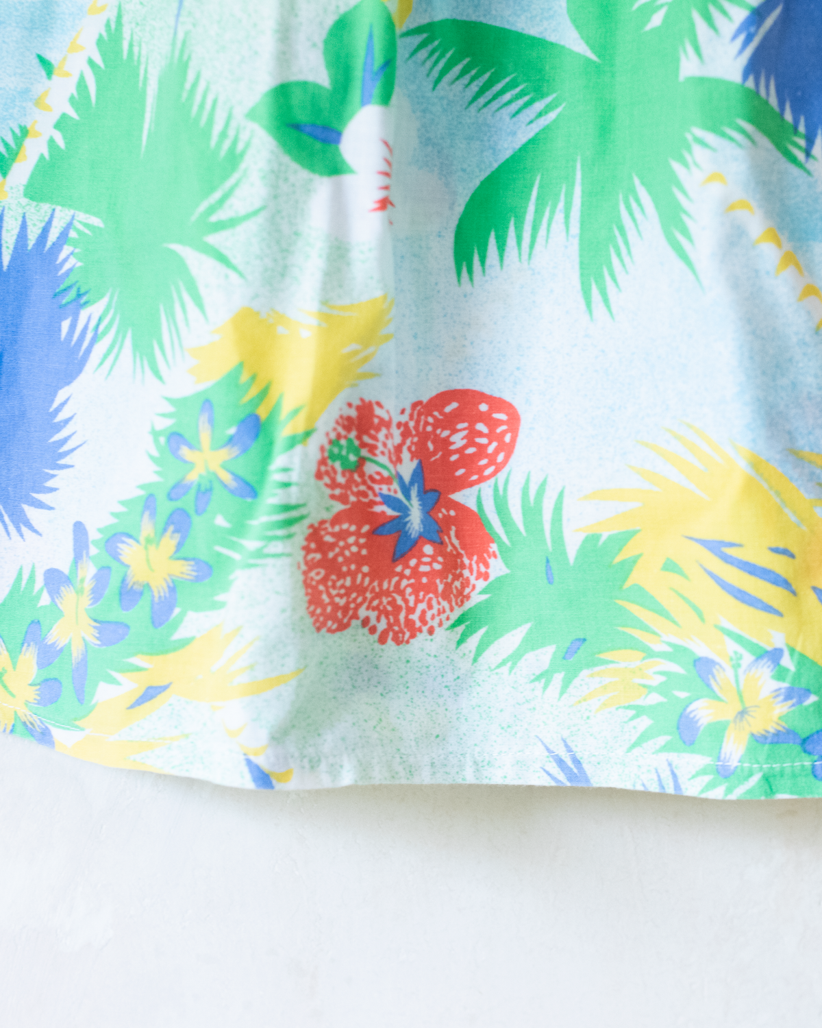 Tropical dress with thin tie straps | 12-18 months