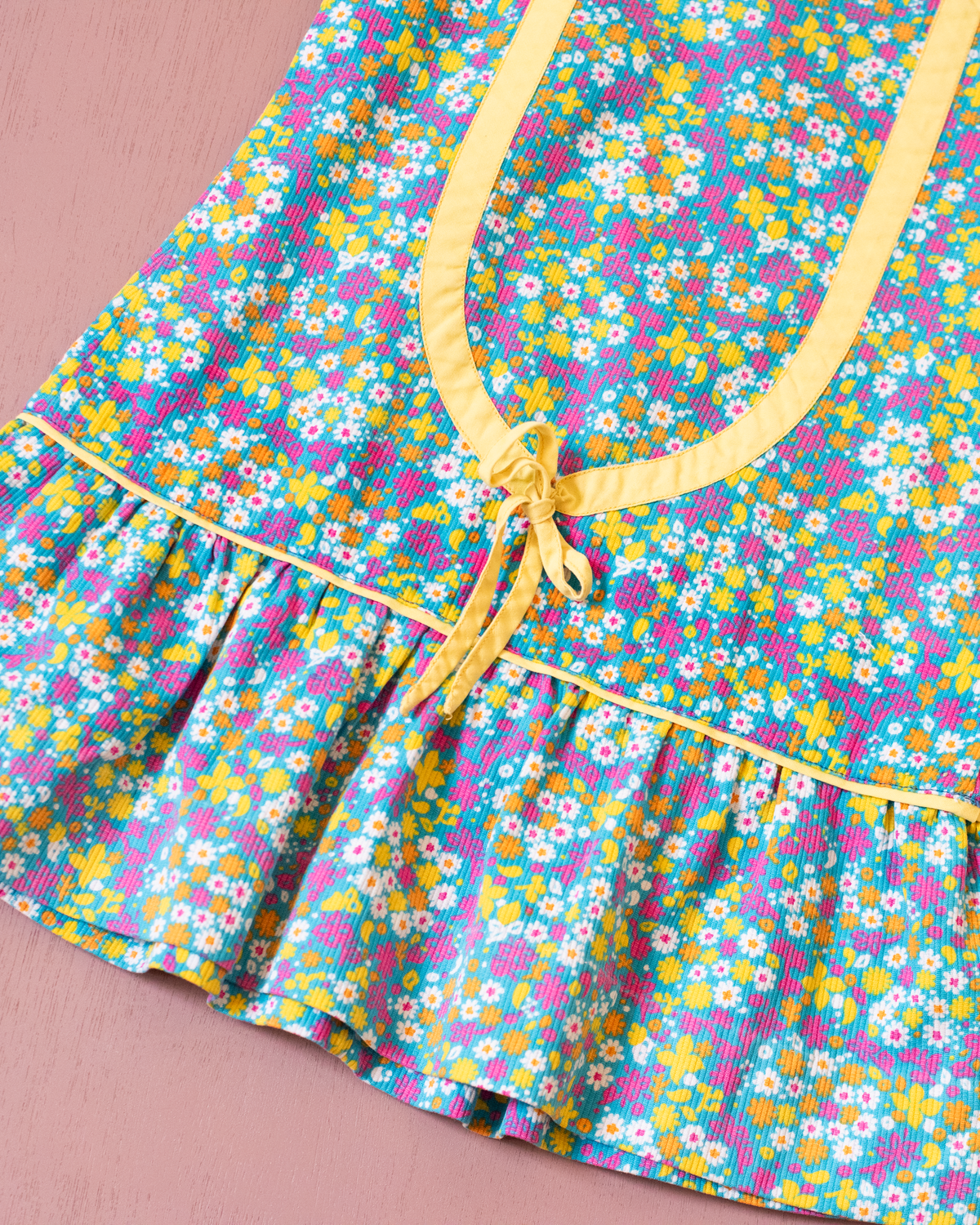 Floral dress with ruffled straps | 2-3 years