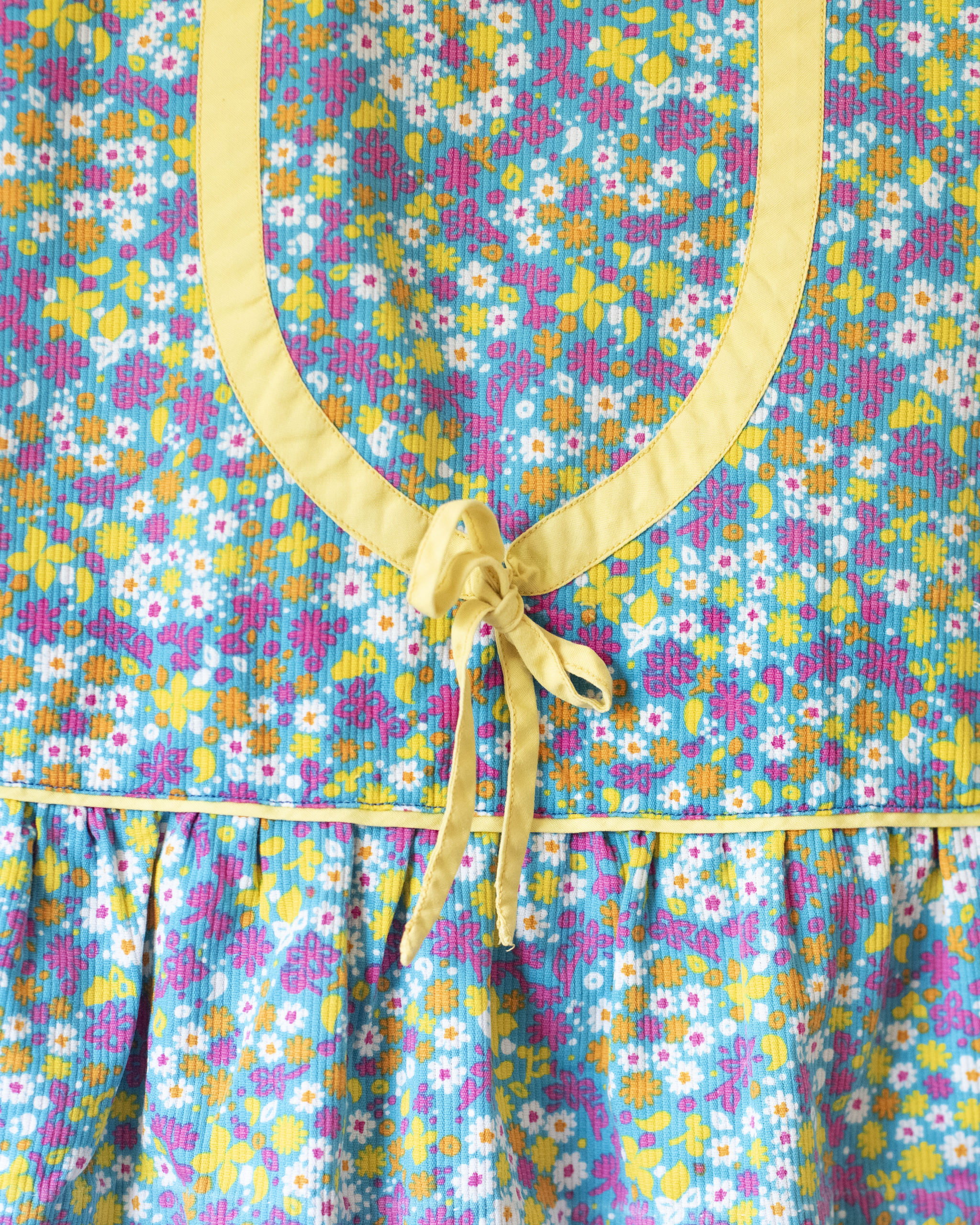 שמלה פרחונית עם כתפיות מלמלה | 2-3 שנים