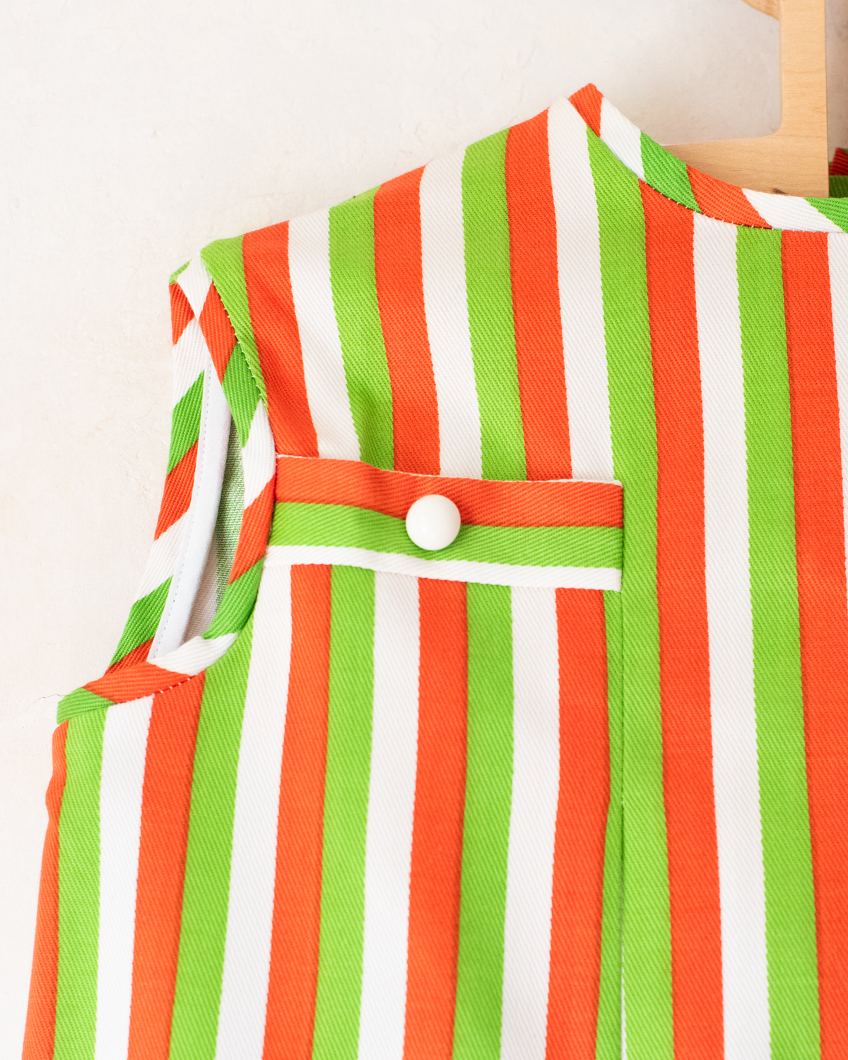 Striped dress | French deadstock from the seventies | 5-6 years