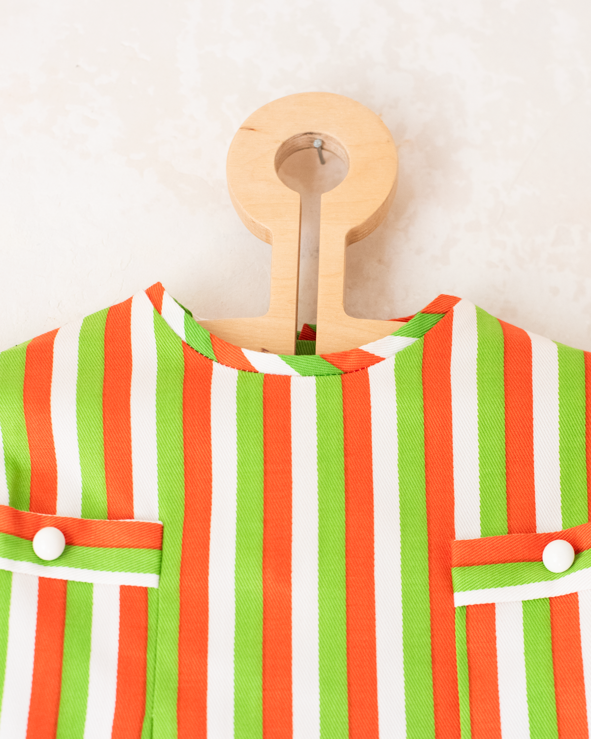 Striped dress | French deadstock from the seventies | 5-6 years