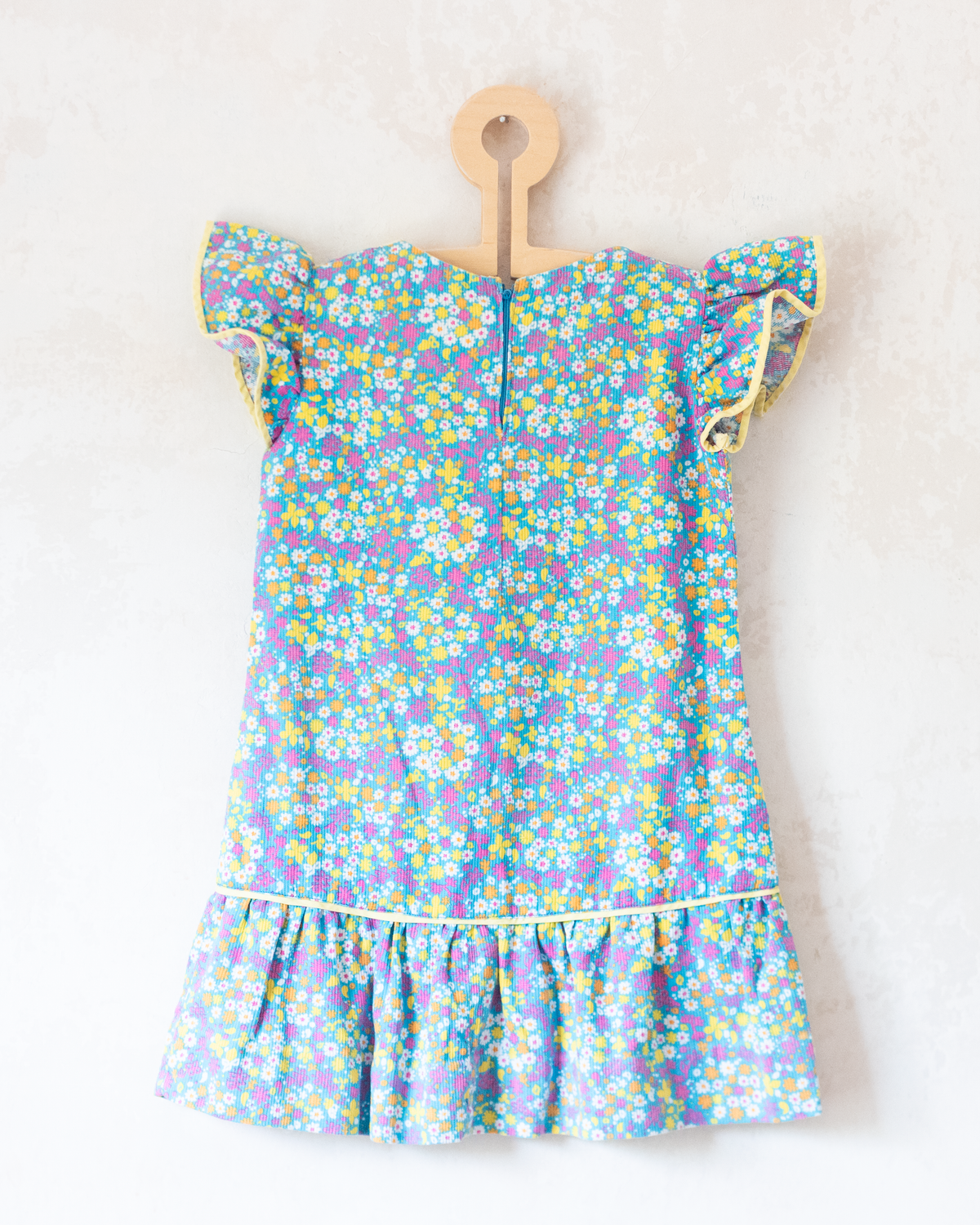 Floral dress with ruffled straps | 2-3 years