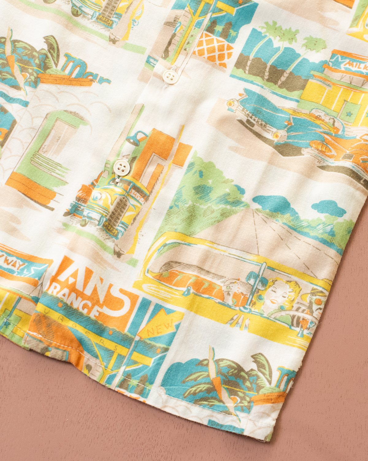 Collared shirt with travel print | 18-24 months