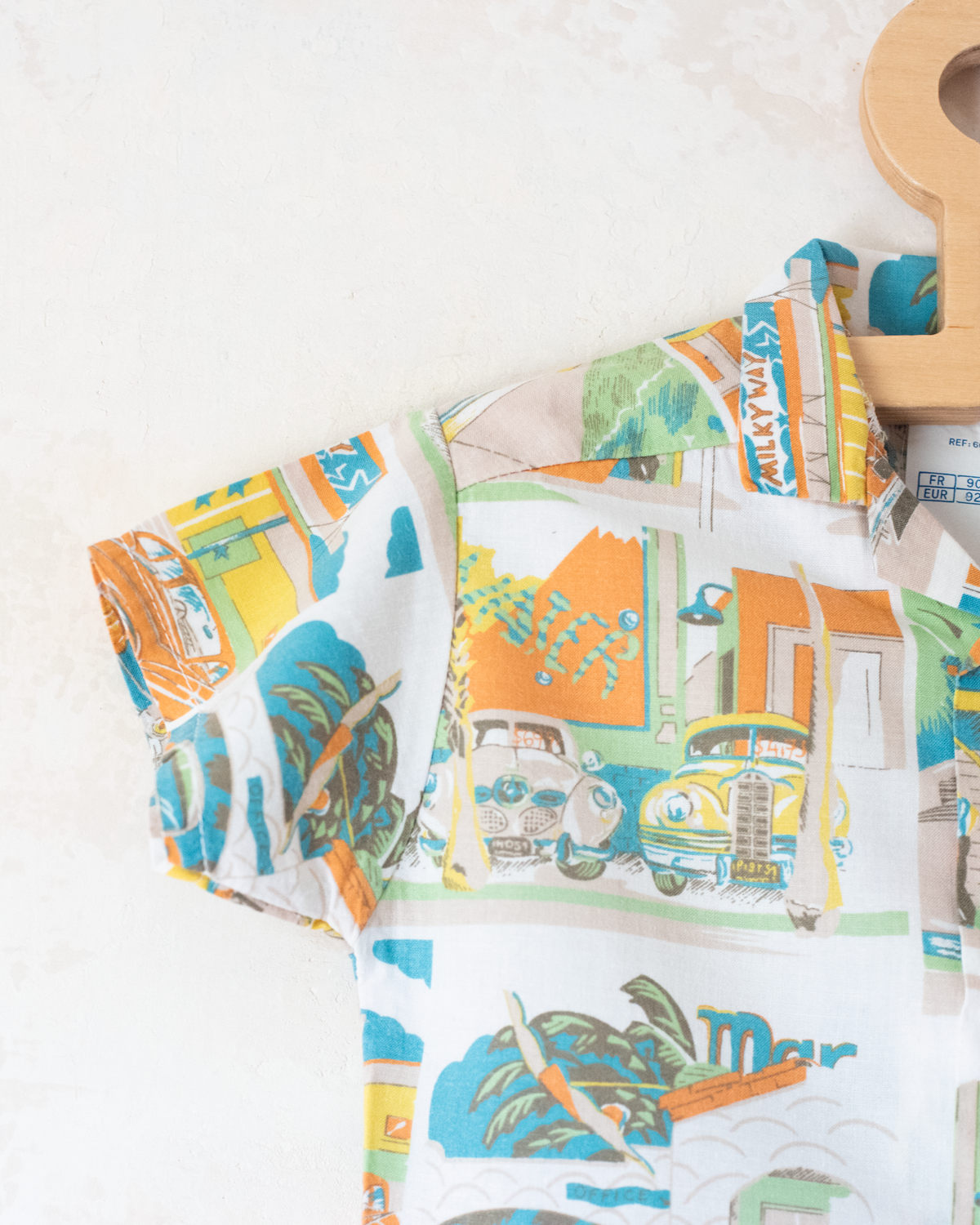 Collared shirt with travel print | 18-24 months