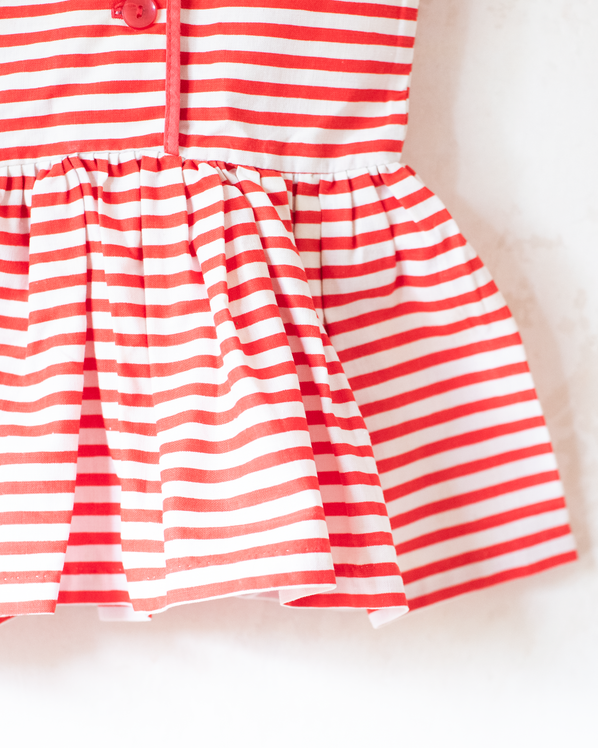 Striped dress with anchor | From the 50s in France | 2-3 years
