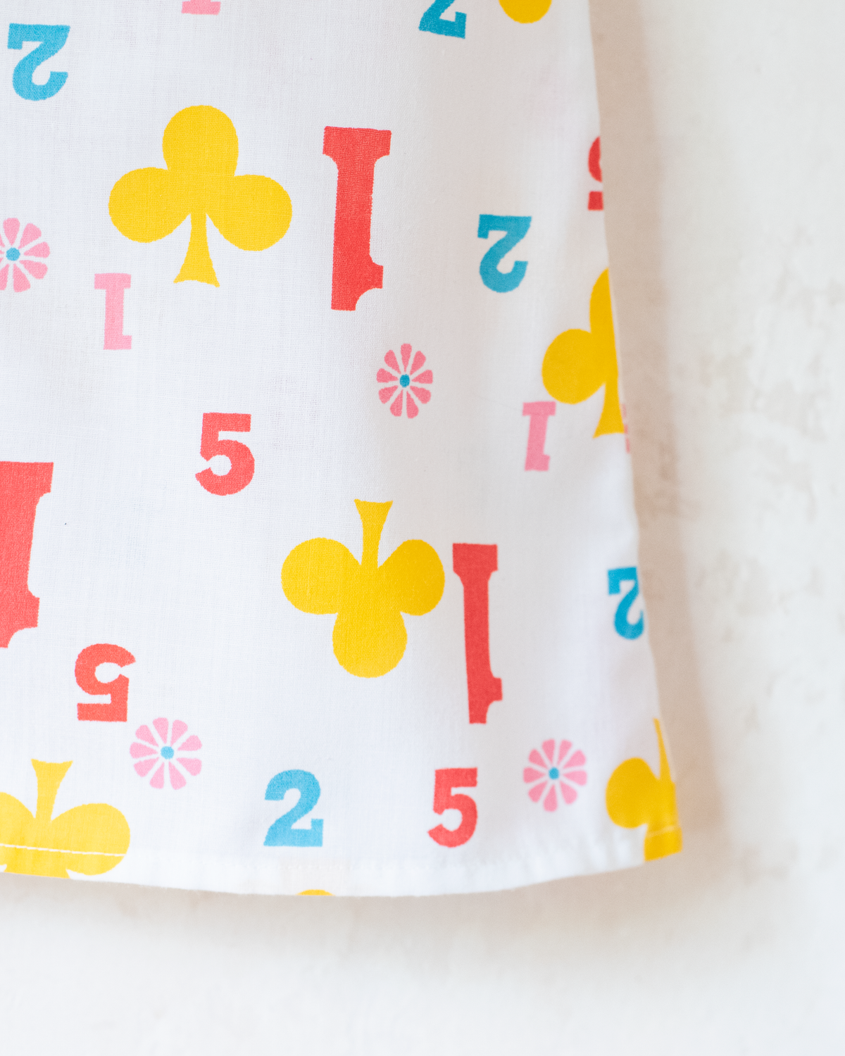 Button-down shirt with shamrocks and numbers | 10-11 years
