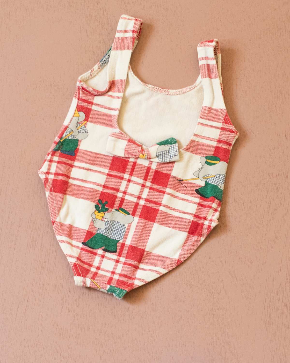 Checkered Bodysuit with King Babb | 9-12 Months