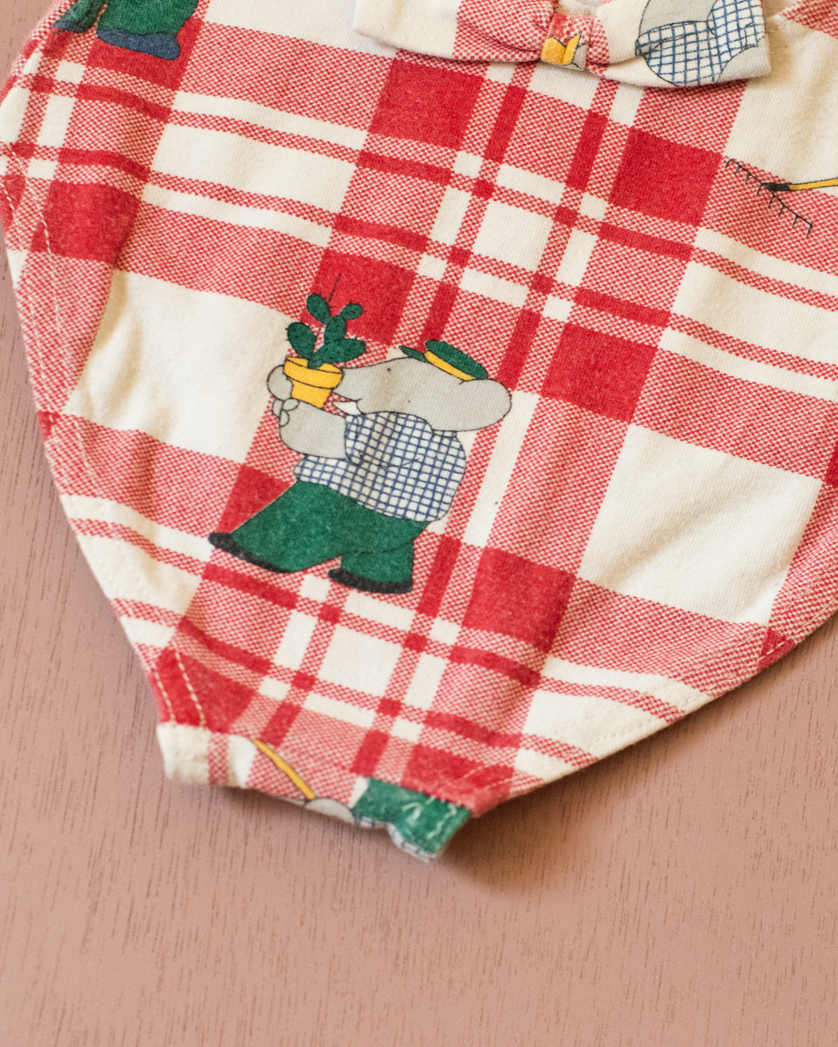 Checkered Bodysuit with King Babb | 9-12 Months