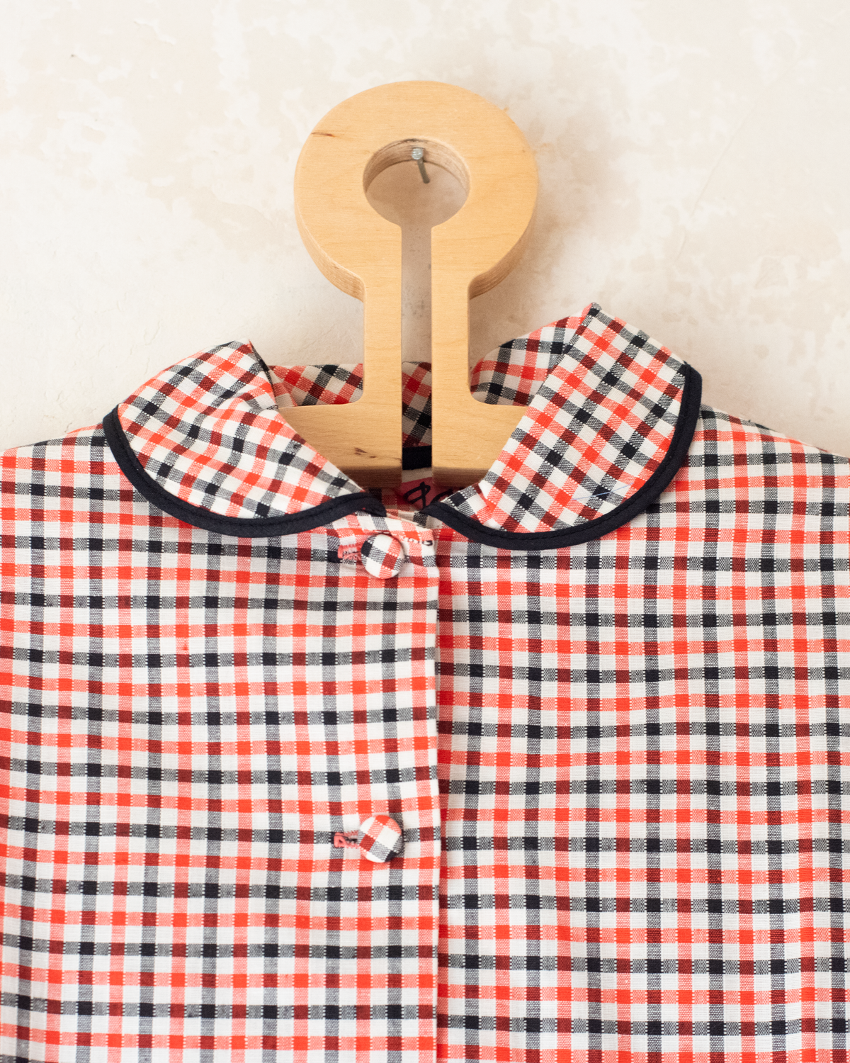 Checked dress | French deadstock from the seventies | 3-4 years