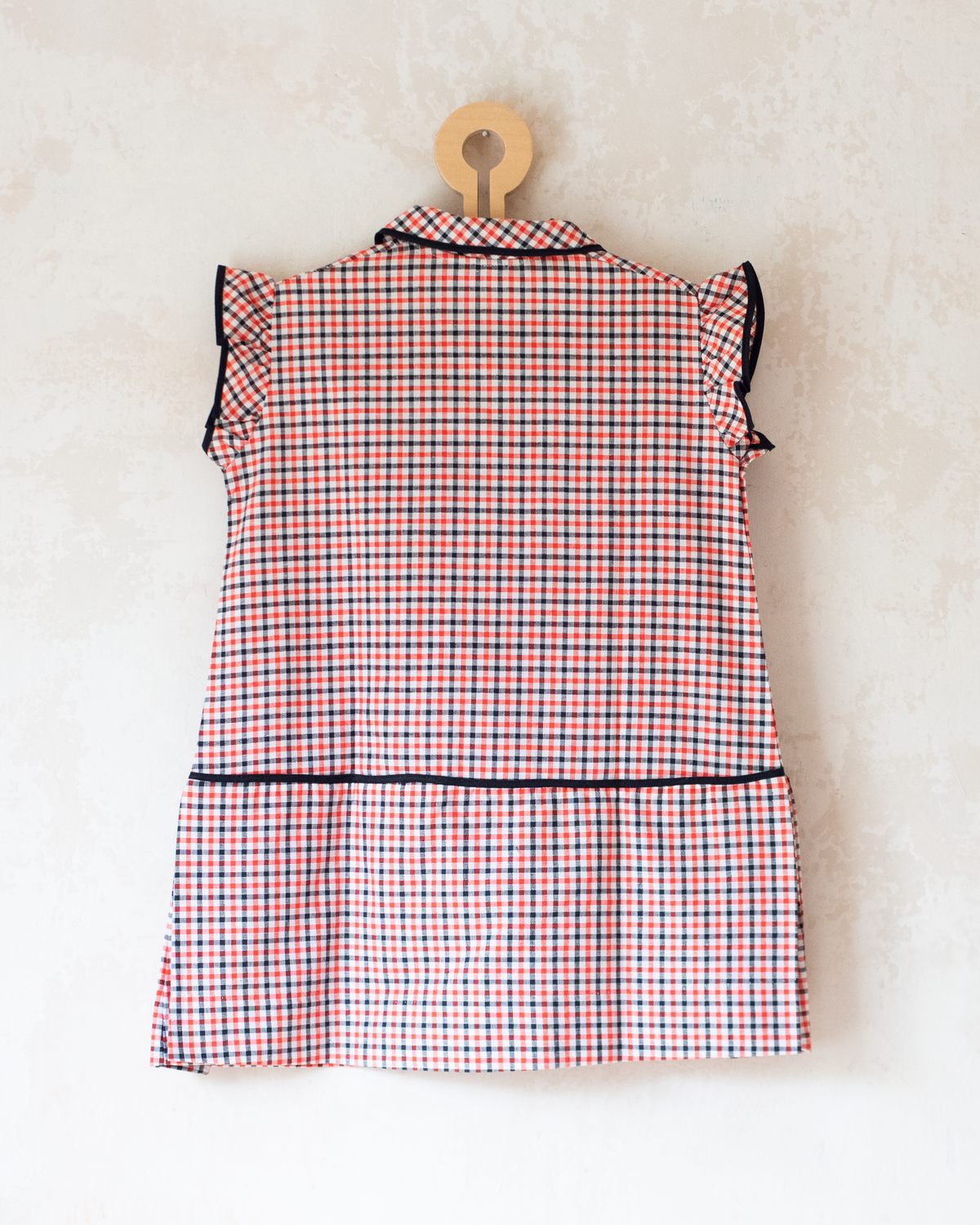 Checked dress | French deadstock from the seventies | 3-4 years