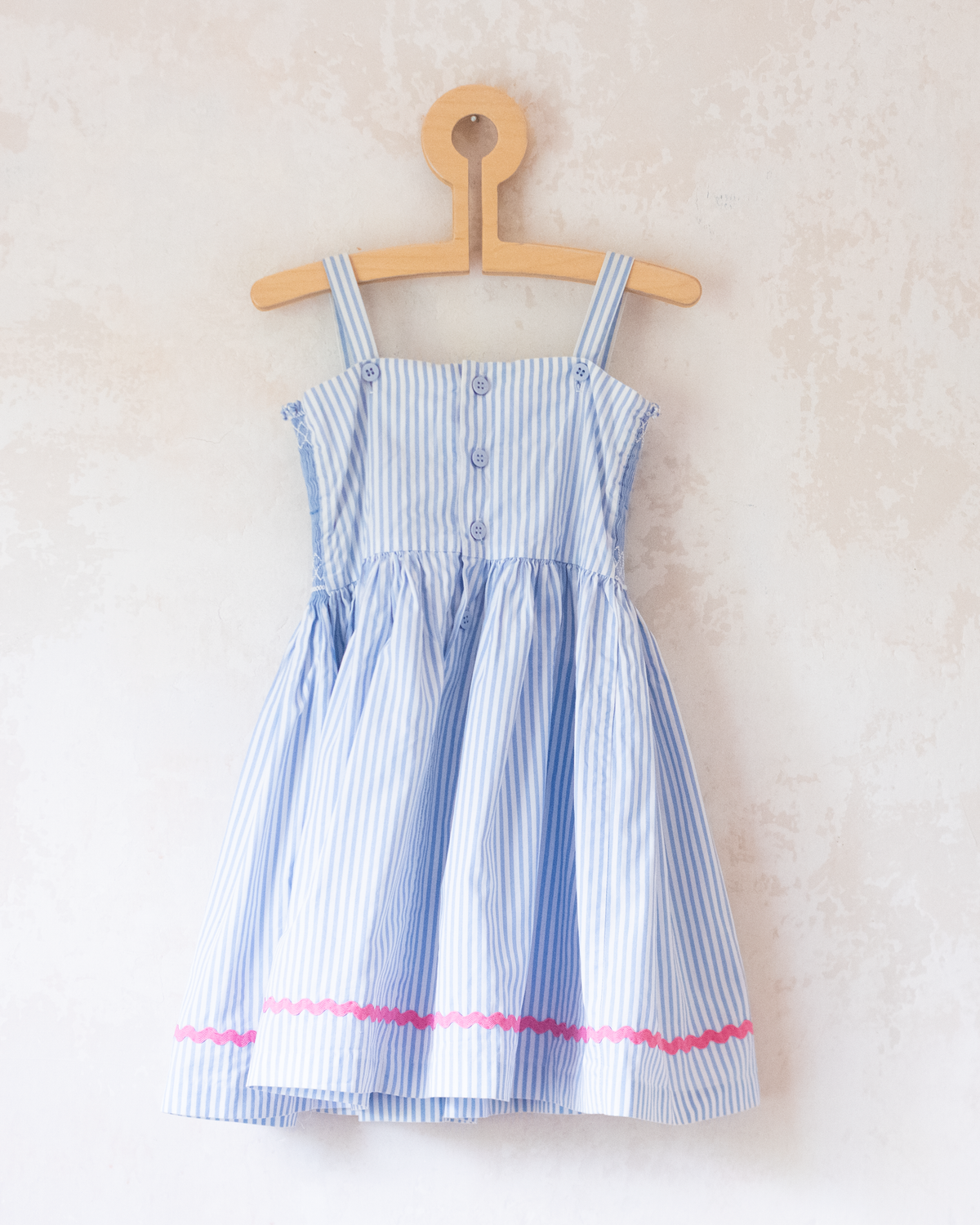 Dress with stripes and embroidered sailboats | 2-3 years