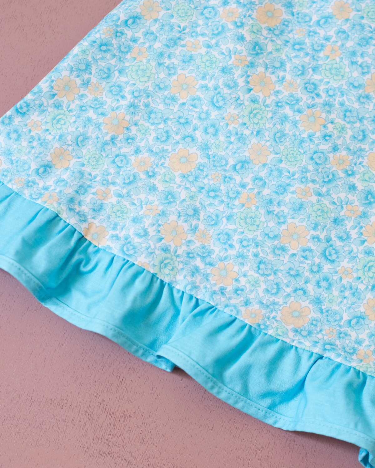 Floral Tunic with Light Blue | 12-18 Months
