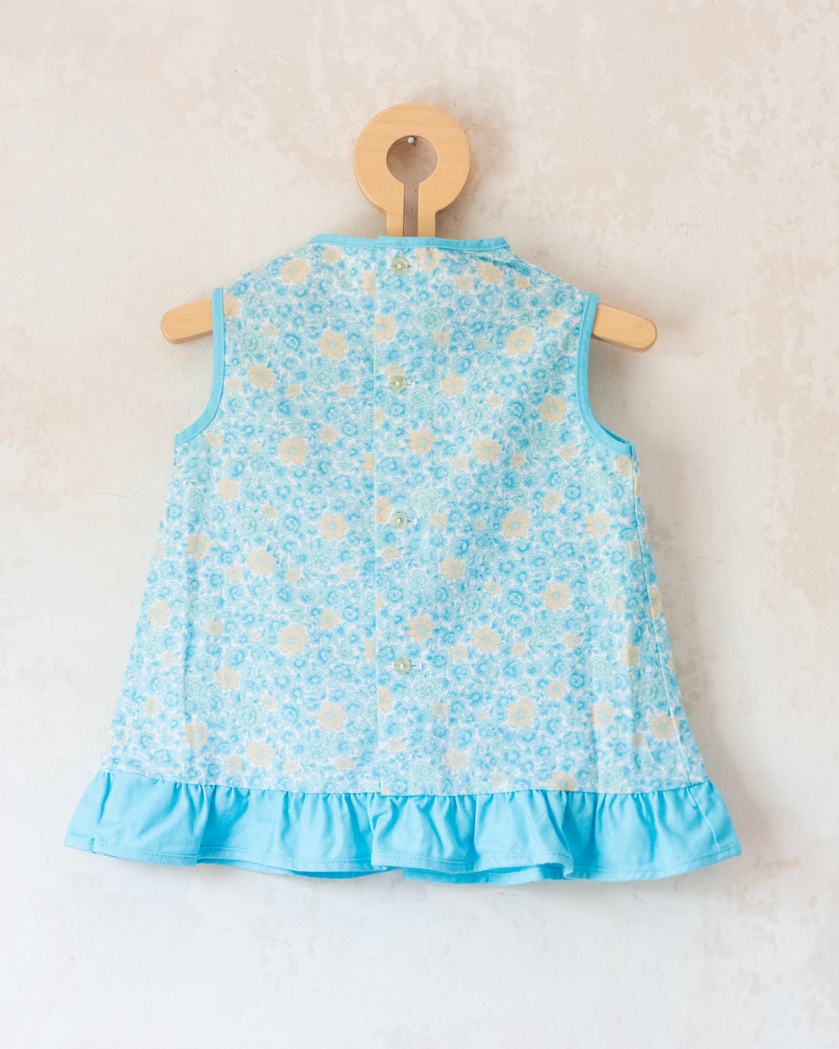 Floral Tunic with Light Blue | 12-18 Months