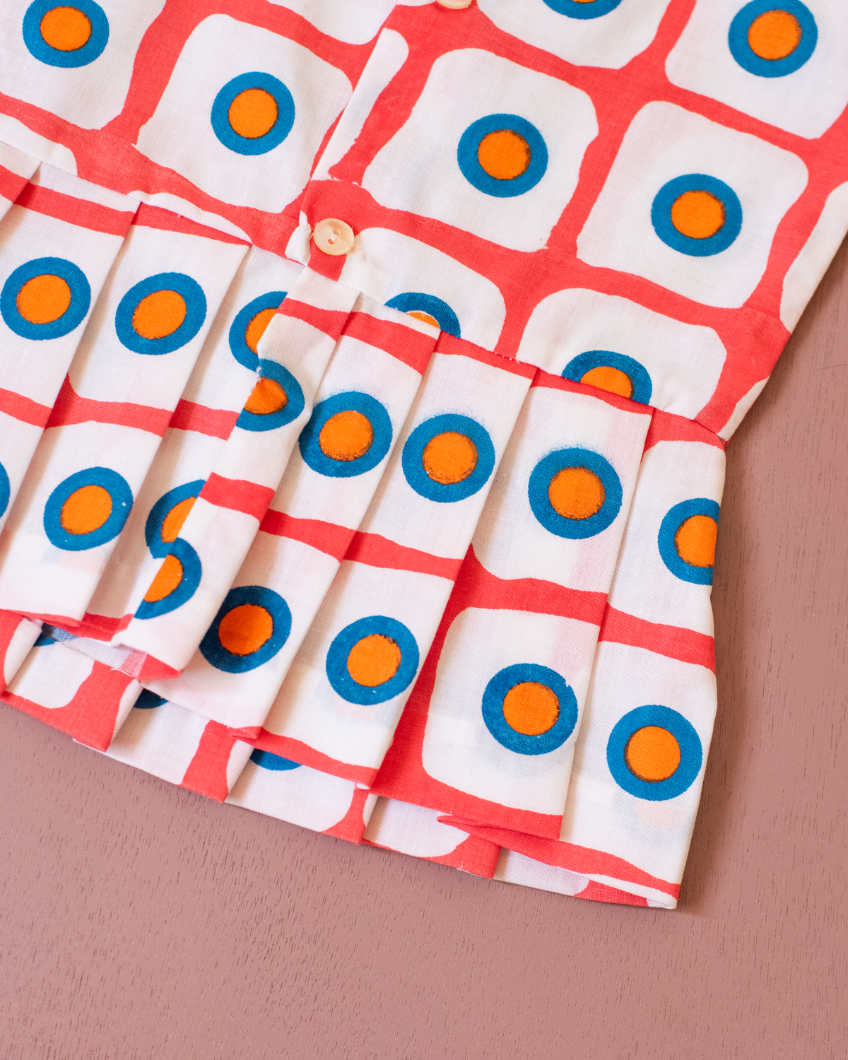 Colorful tank top | French deadstock from the seventies | 2-3 years