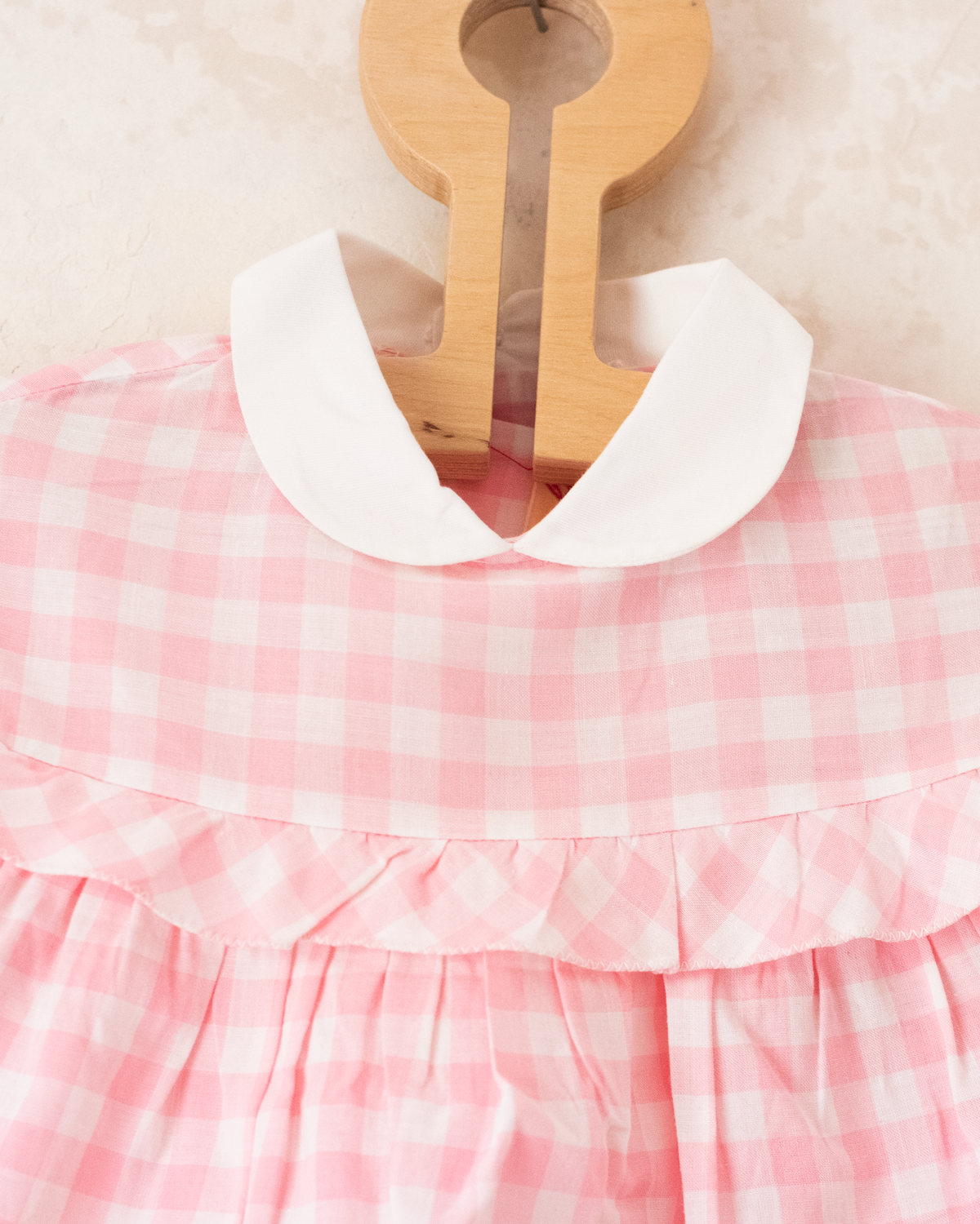 Girls' Embroidered Plaid Dress | French Sixties | 9-12 Months