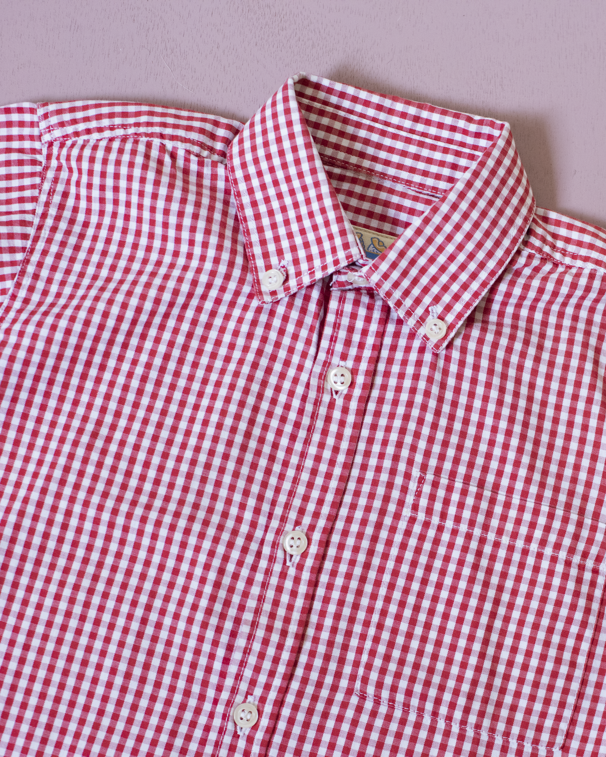 חולצת משבצות אדום לבן | 4-5 שנים