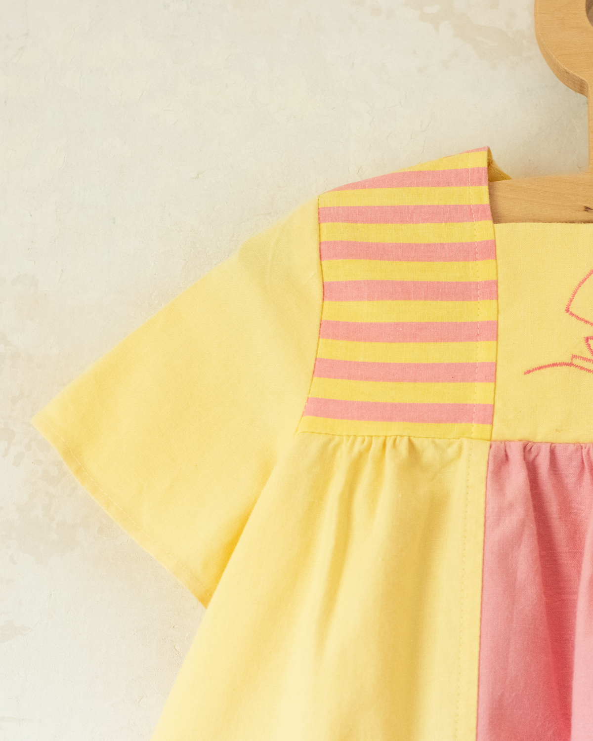 Banana Punch Dress with Sailboat | 2-3 Years