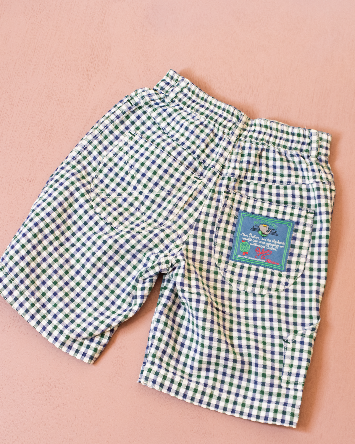 Checked pants with embroidered King Babar | 4-5 years