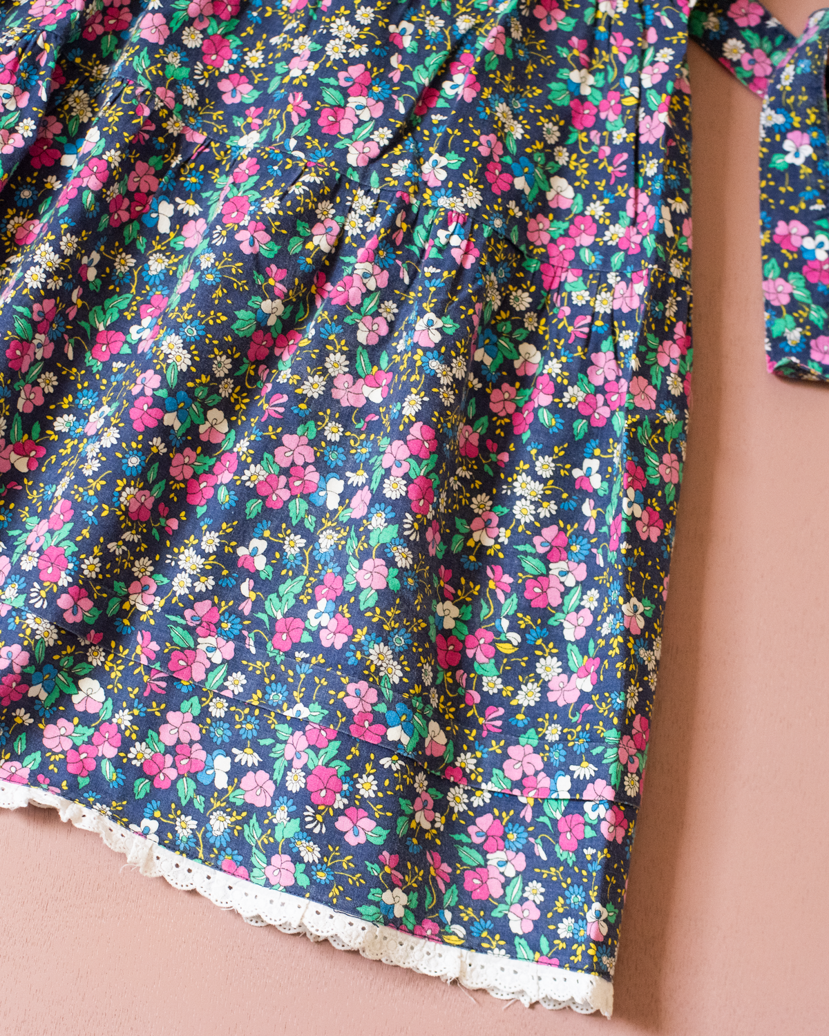 Handmade French Floral Dress | 7-8 Years