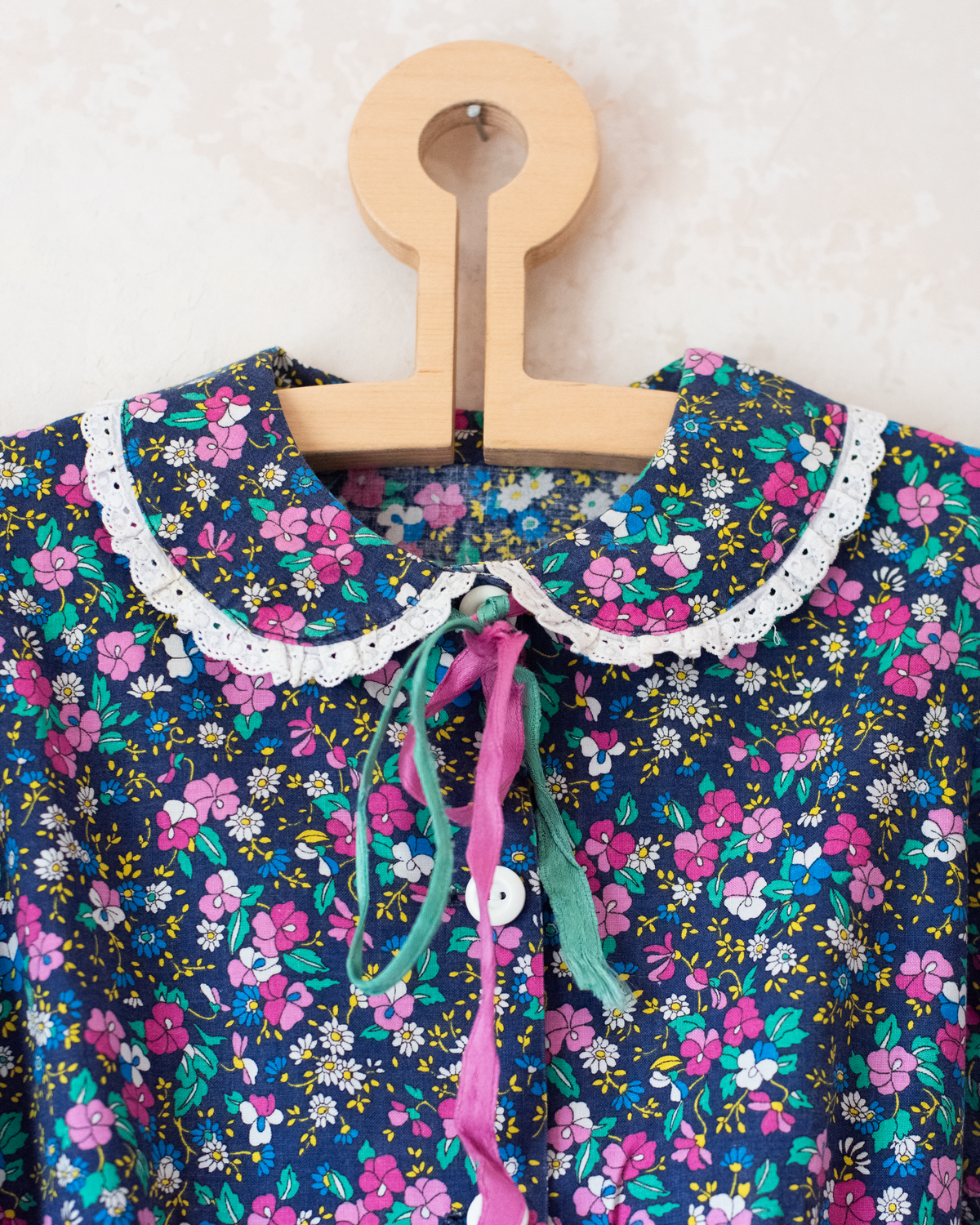 Handmade French Floral Dress | 7-8 Years