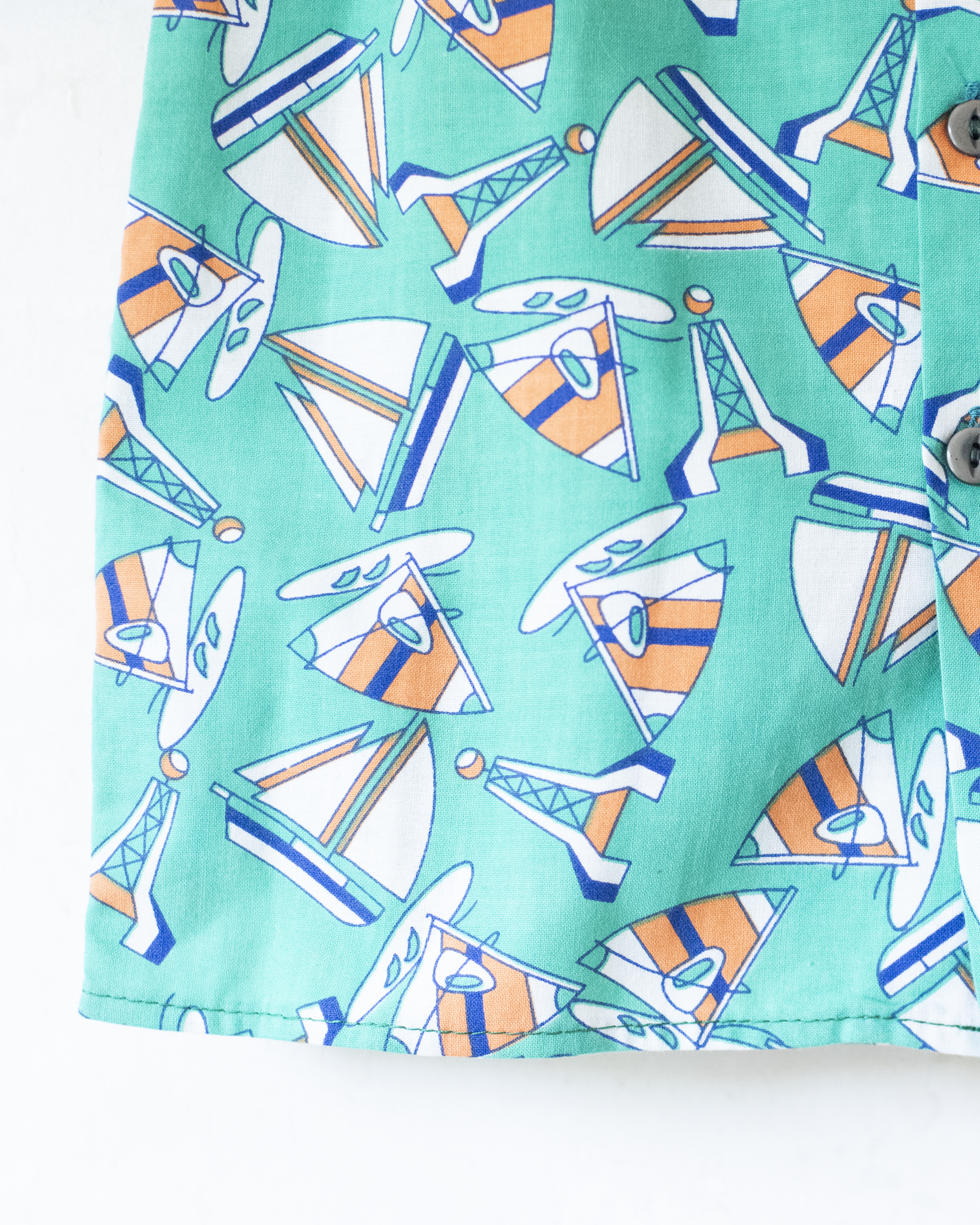 חולצה קצרה מכופתרת עם מפרשיות | דד סטוק פורטוגלי | 3-4 שנים