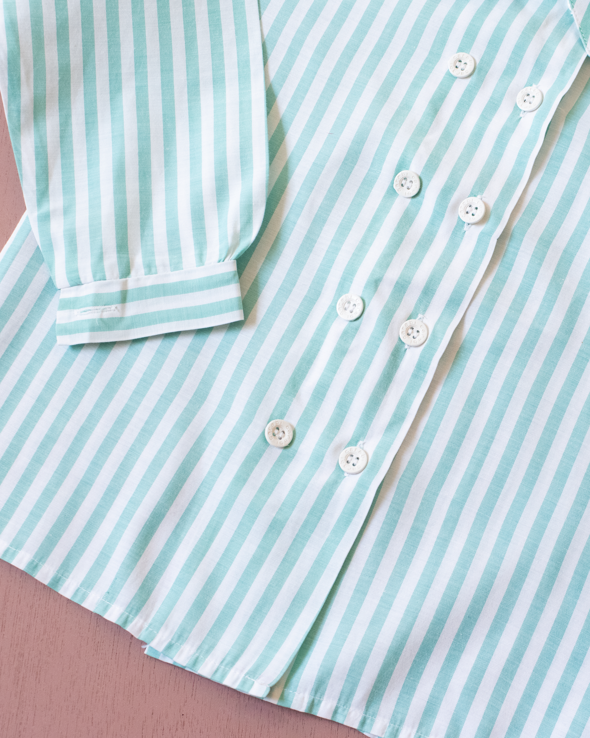 Long striped shirt with two rows of buttons | 3-4 years