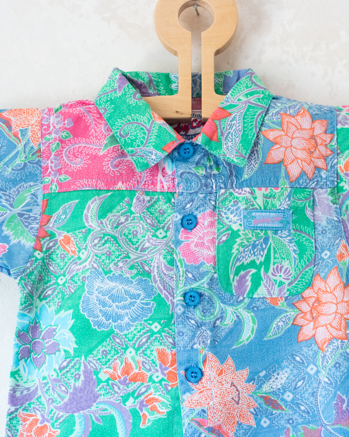Colorful Floral Set from the Eighties | 18-24 Months