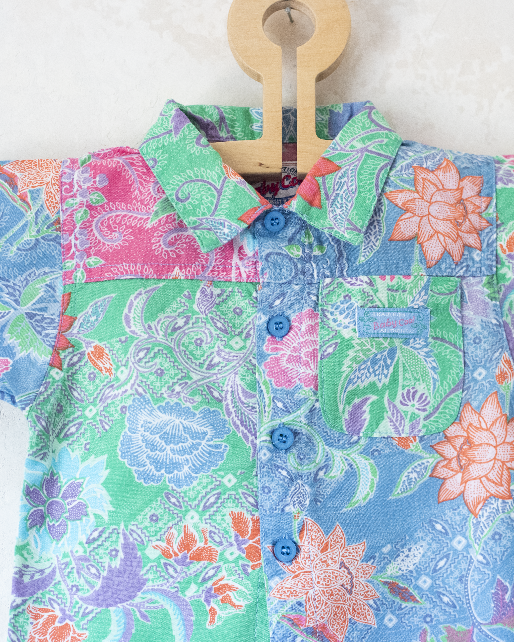 סט פרחוני צבעוני מהאייטיז | 18-24 חודשים