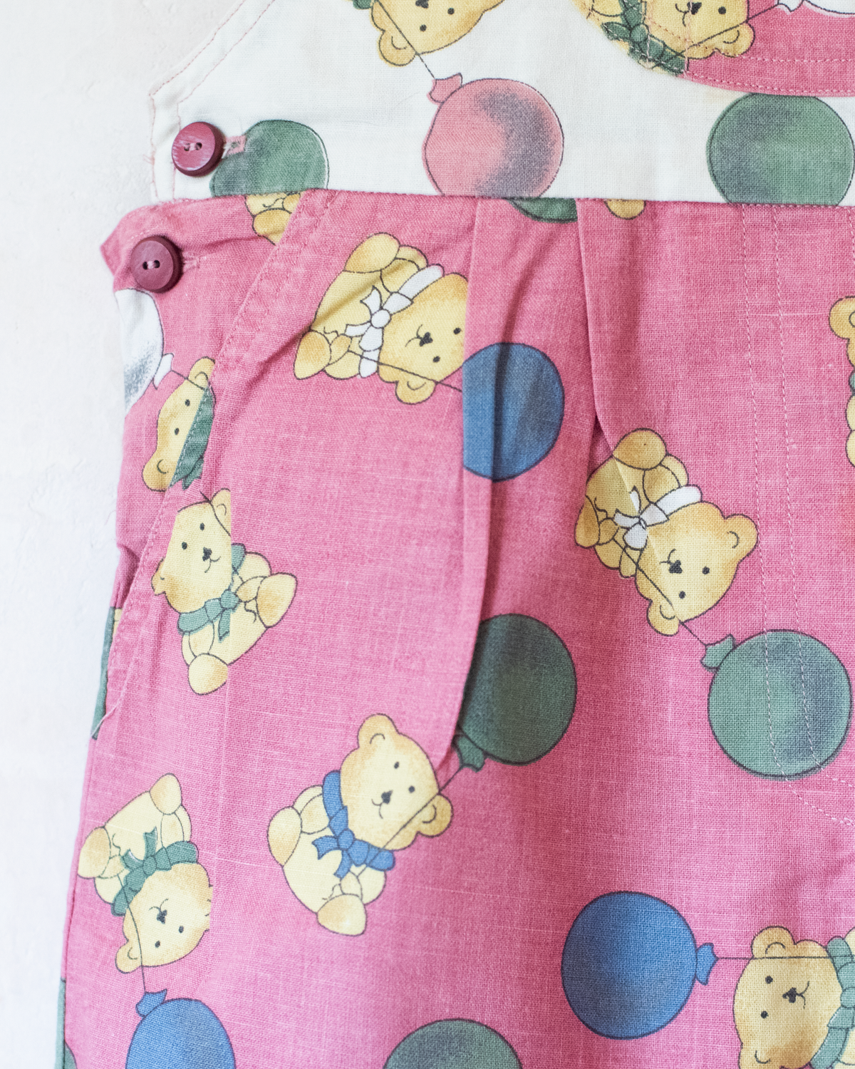 Overalls with bears and balloons | French deadstock | 2-3 years