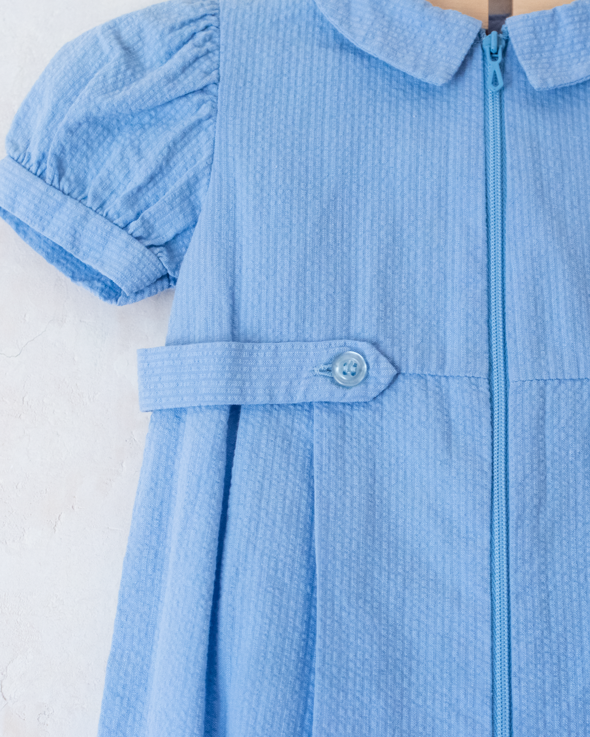 Tailored French overalls in light blue | 3-6 months