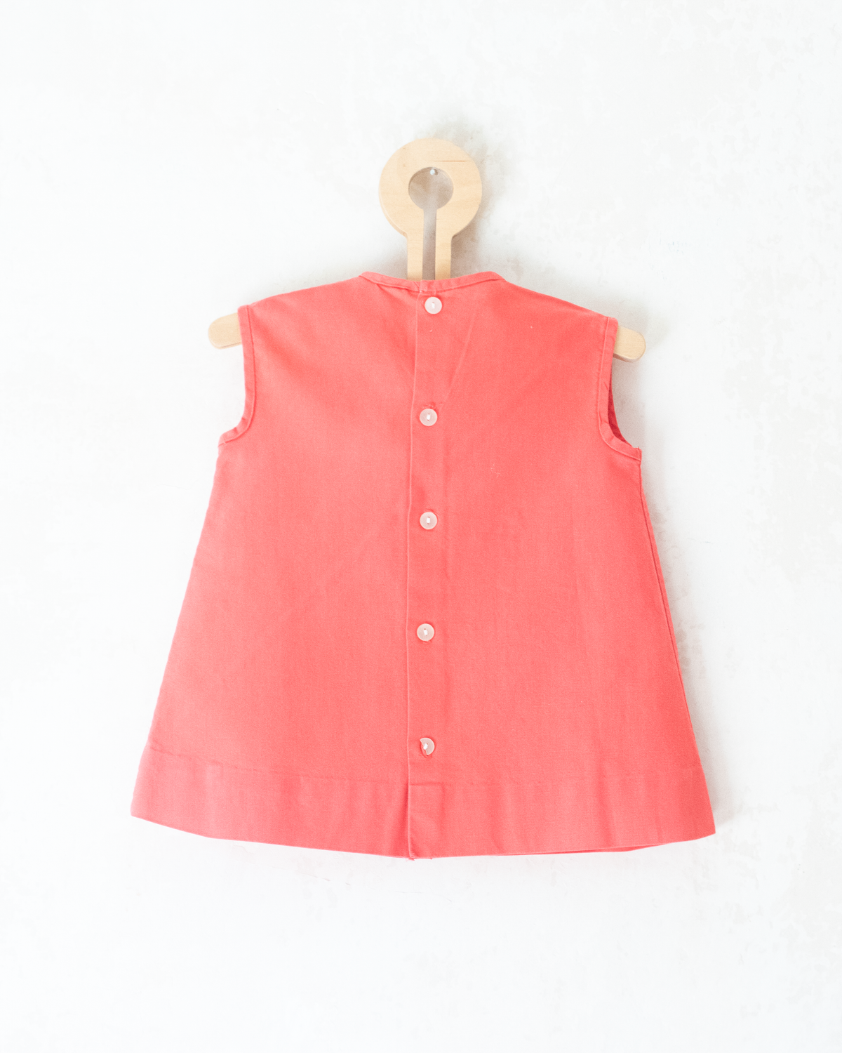 Pink and white 1950s dress with giraffe | 6-9 months