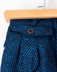 מכנסיים מחוייטים בכחול מבריק ושחור | 2-3 שנים